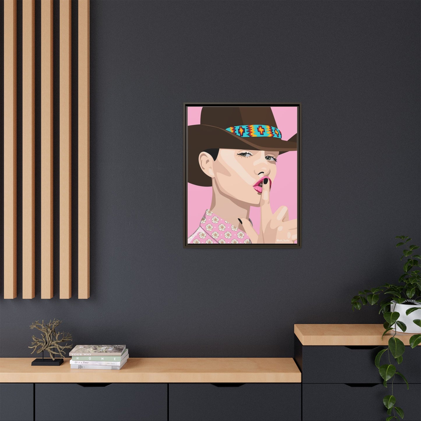 Vivid 63 by Orit Fuchs Matte Framed Canvas Wall Art