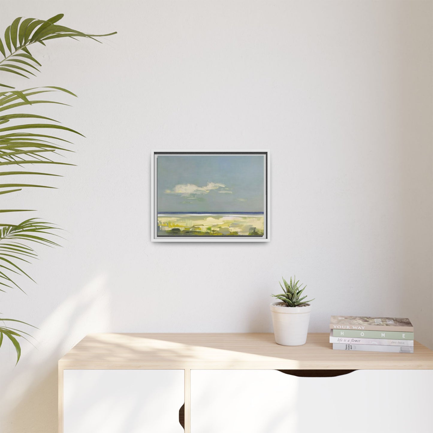 Coastal Calm Matte Canvas Framed Wall Art