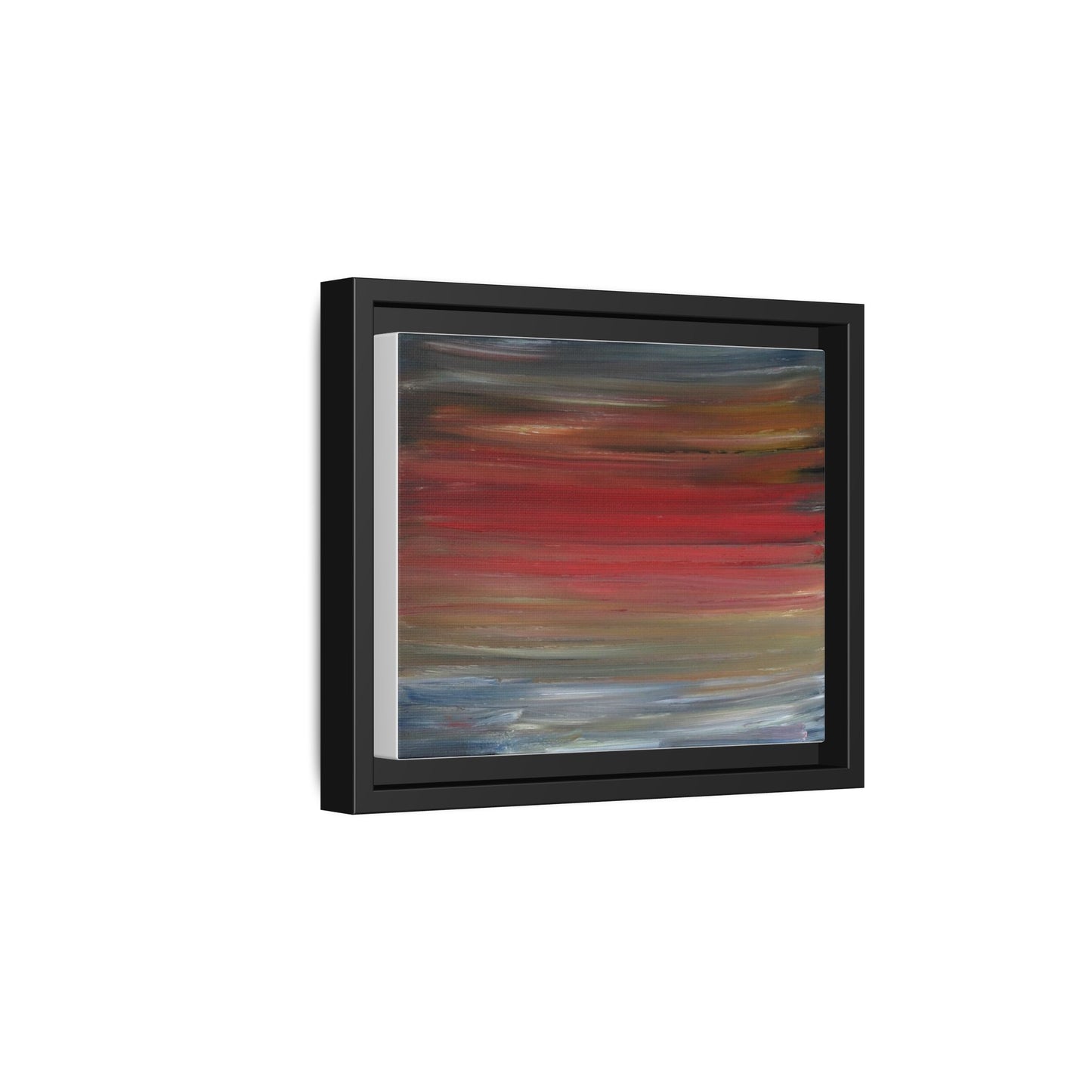 Misty morning by Norman Barrett Framed Matte Canvas Wall Art