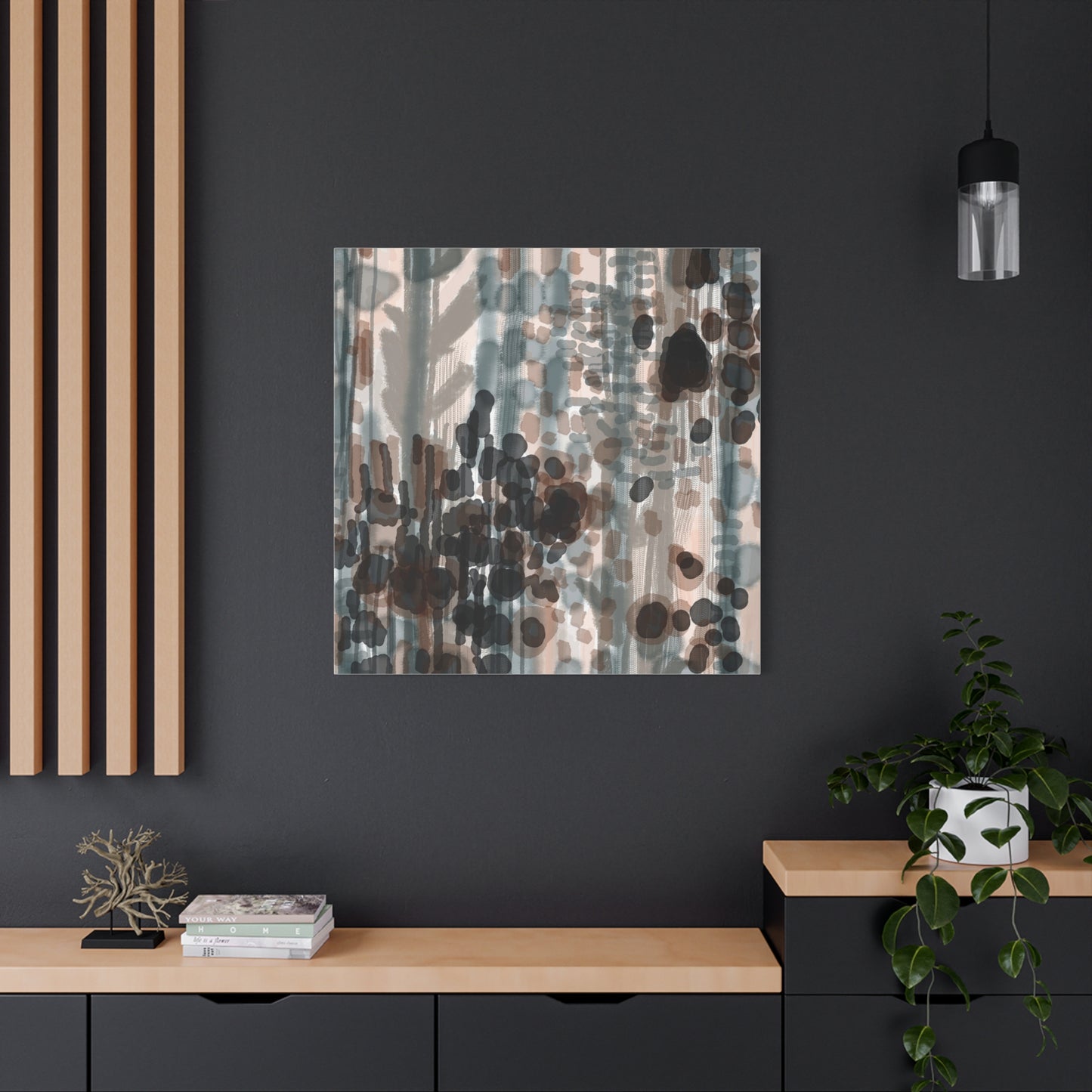 Vleken by an unknown artist Abstract Matte Canvas Wall Art