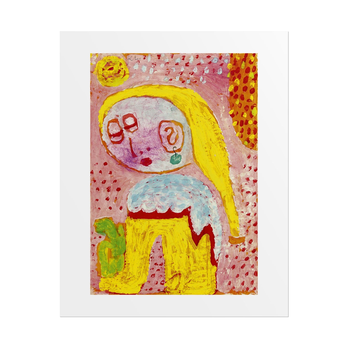 Magdalena vor der Bekehrung by Paul Klee Abstract Wall Art Poster