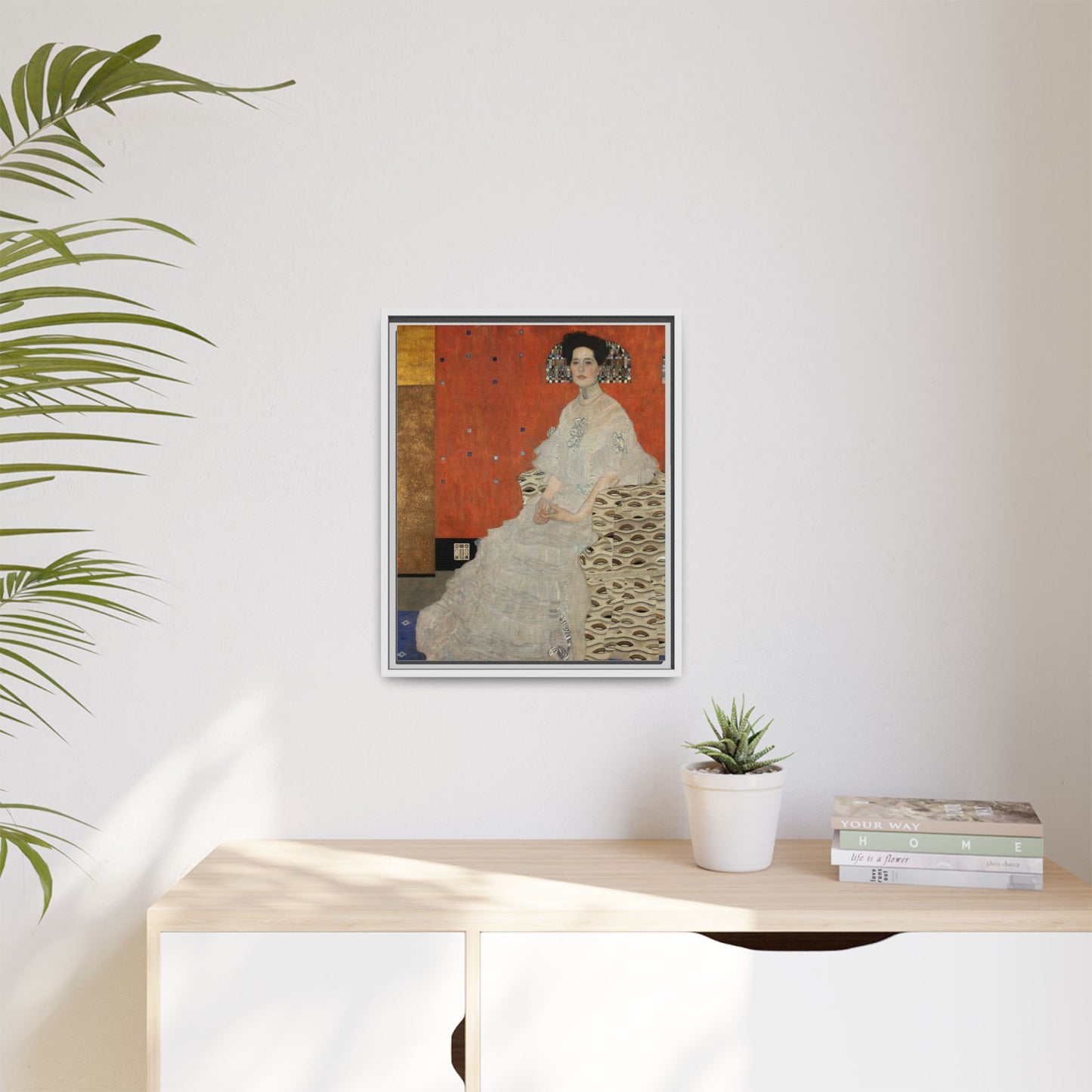 Fritza Riedler by Gustav Klimt Framed Matte Canvas Wall Art Print