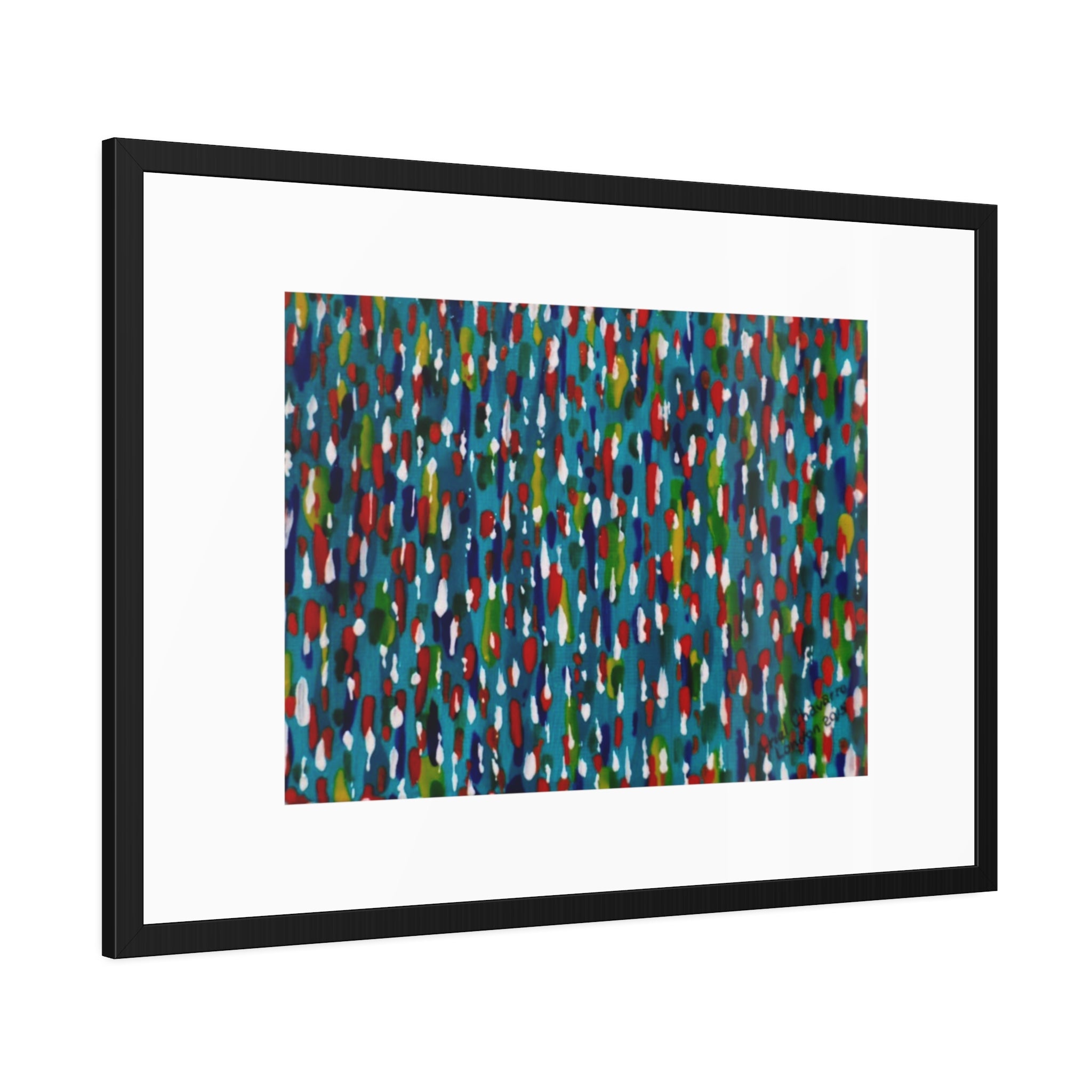 Colours Of The Soul Reflecting On Water by Ariel Chavarro Avila Framed Wall Art Print