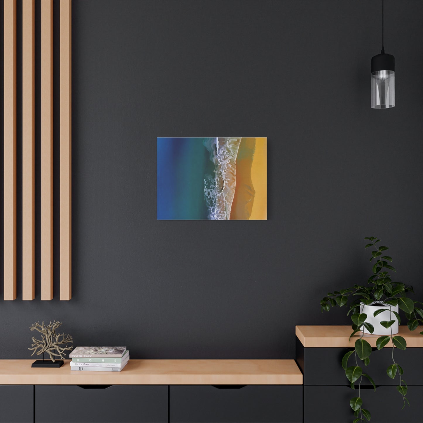 Coastal Waves Matte Canvas Print — Ocean Beach Wall Art