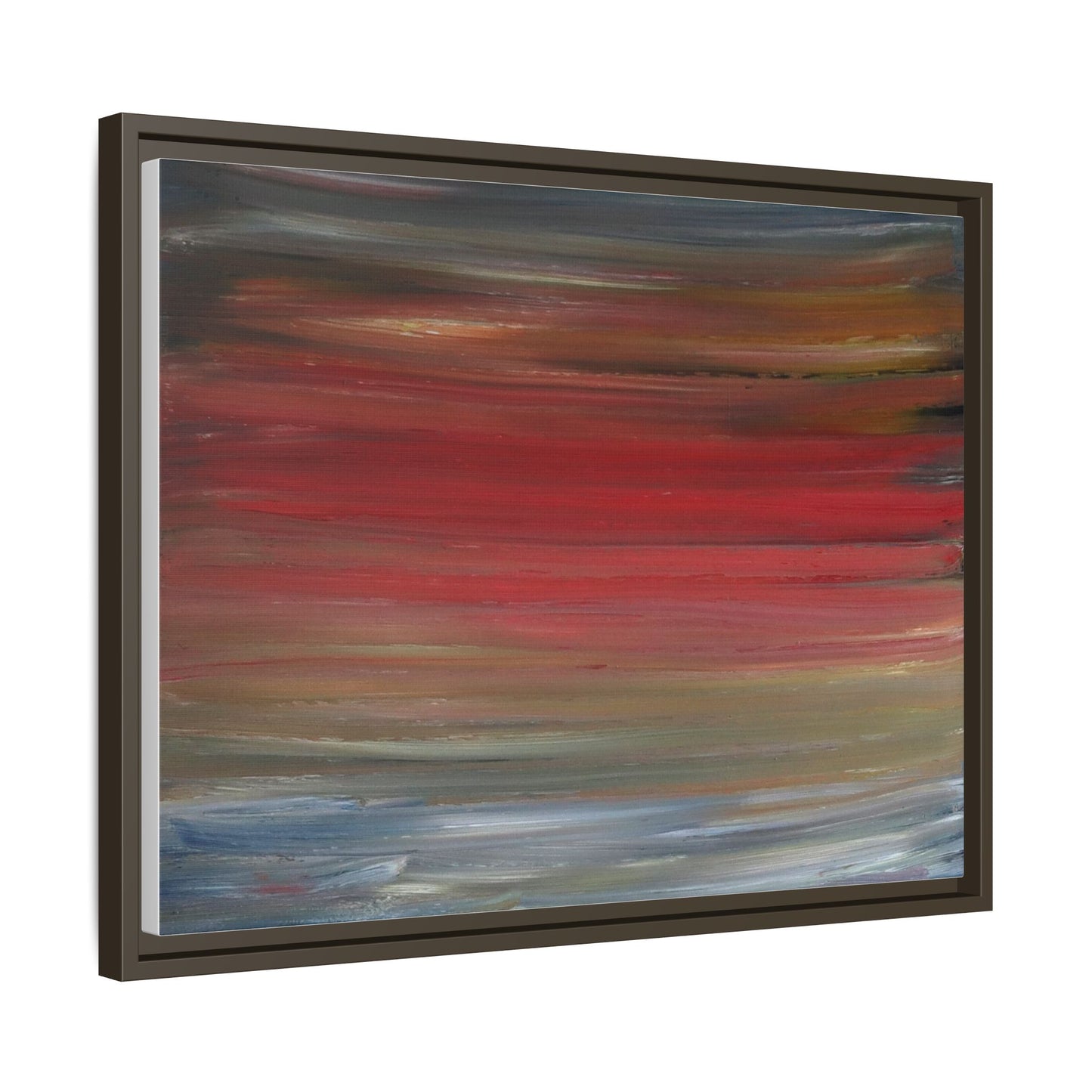 Misty morning by Norman Barrett Framed Matte Canvas Wall Art