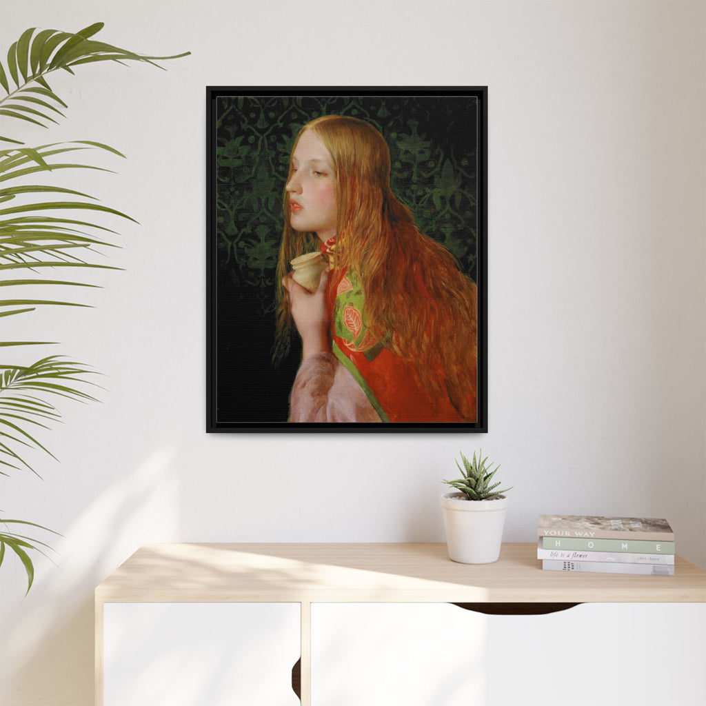 Mariya Magdalena by Frederick Sandys Framed Matte Canvas Wall Art Print