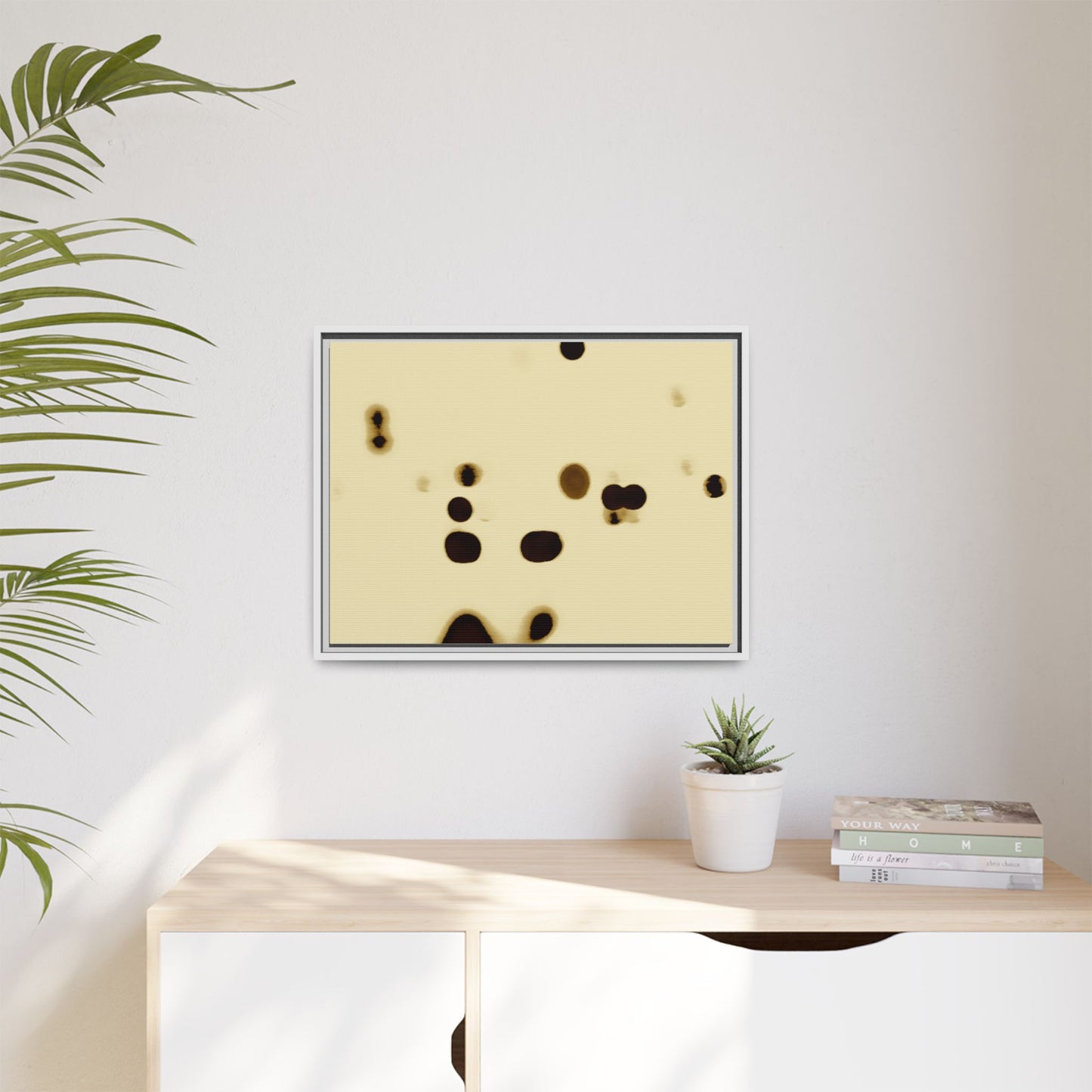 People Communicating by Unknown Abstract Framed Minimalist Wall Art Print