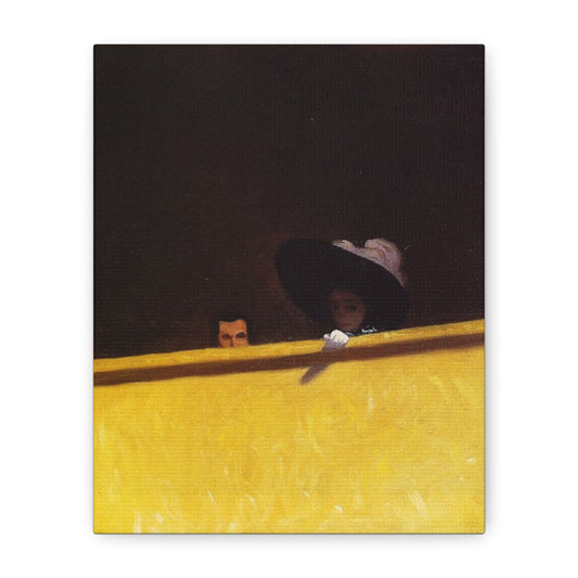 La loge de theatre by Félix Vallotton Matte Canvas Wall Art Print