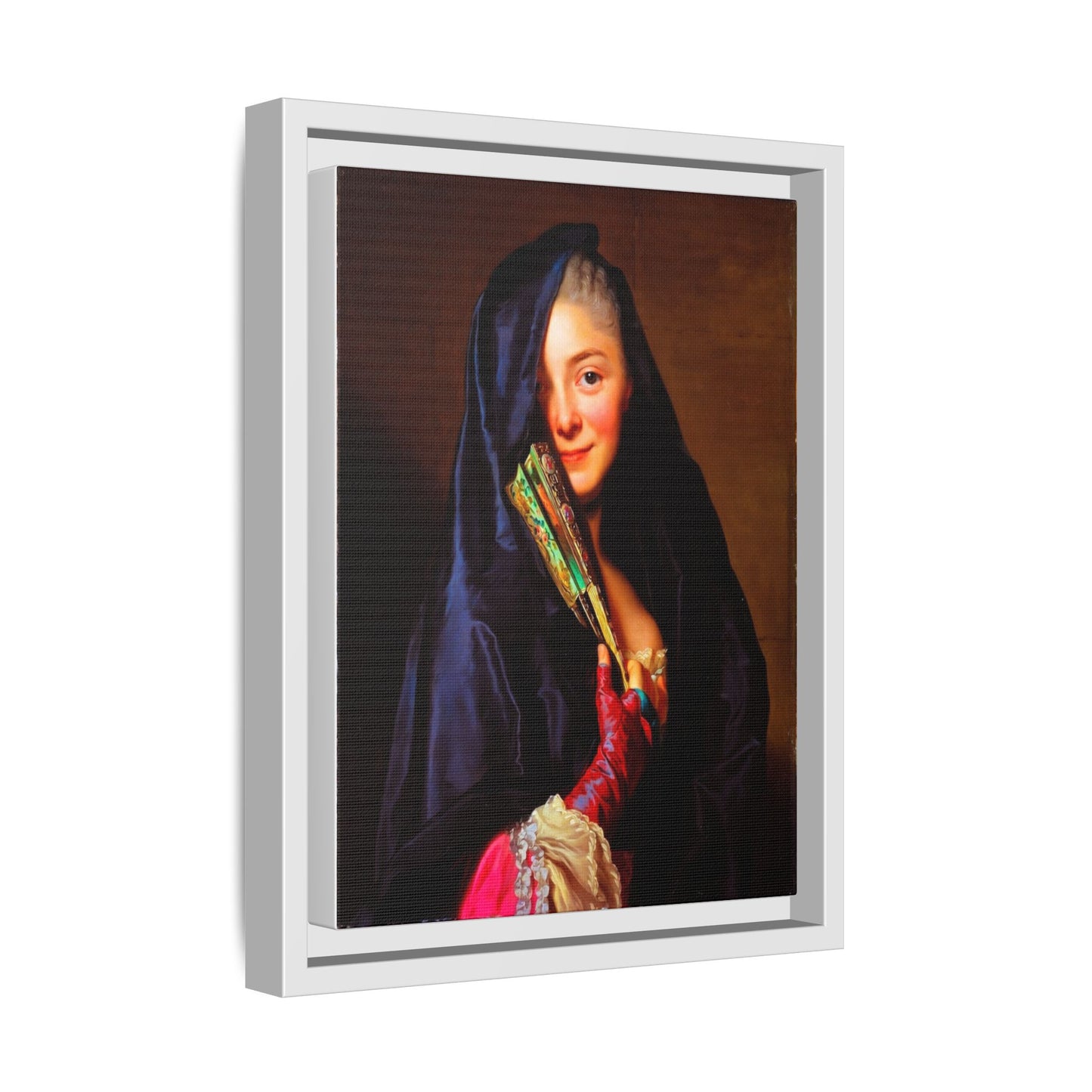 Framed Matte Canvas Wall Art — Classical Portrait Print