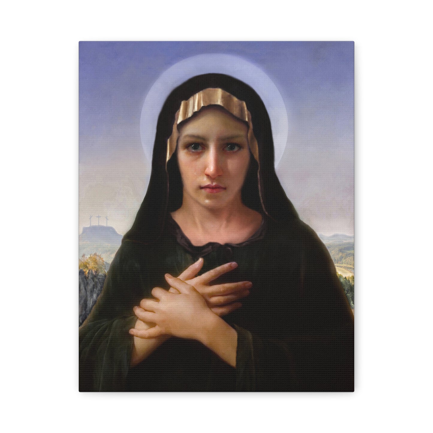 Virgo Solitudinis by William Adolphe Bouguereau Matte Canvas Print Wall Art