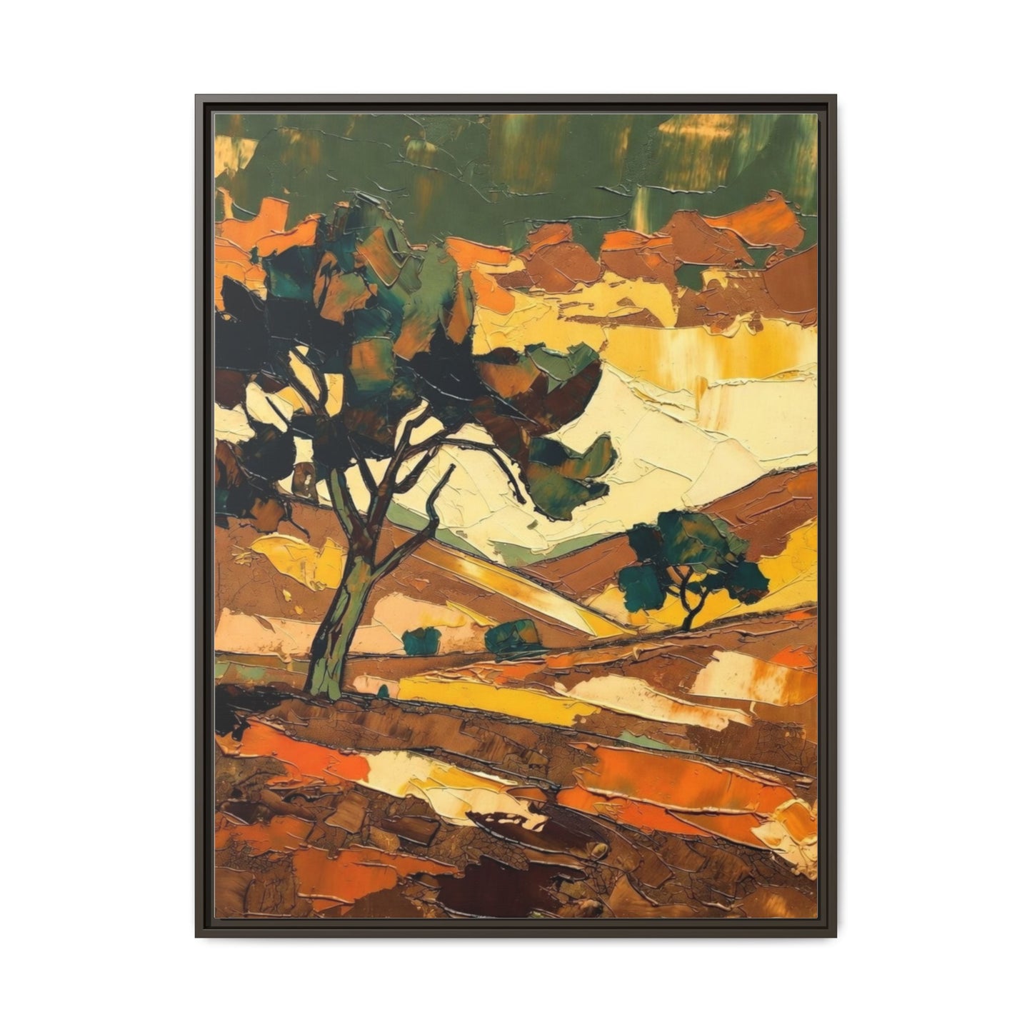 Framed Matte Canvas Landscape Art Print