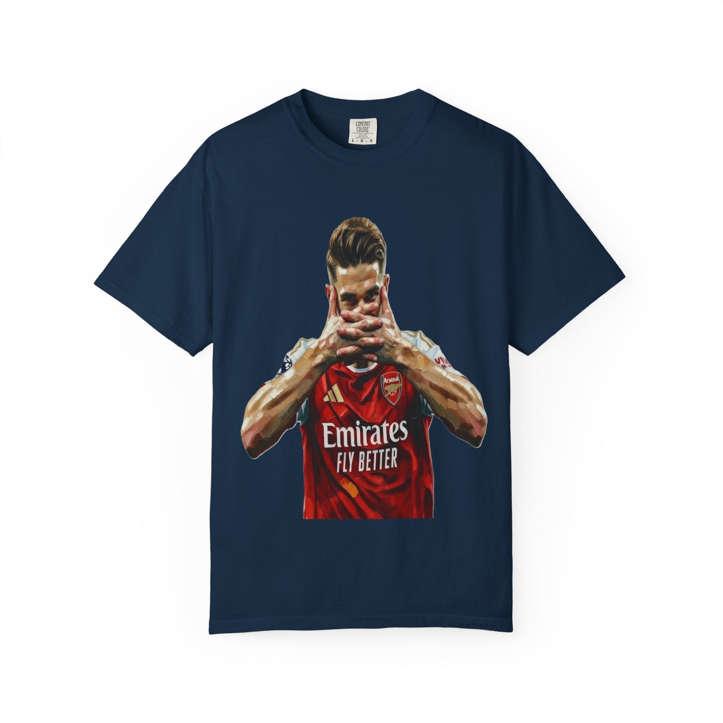 Soccer Celebration T-Shirt — Emirates 'Fly Better' Jersey Design