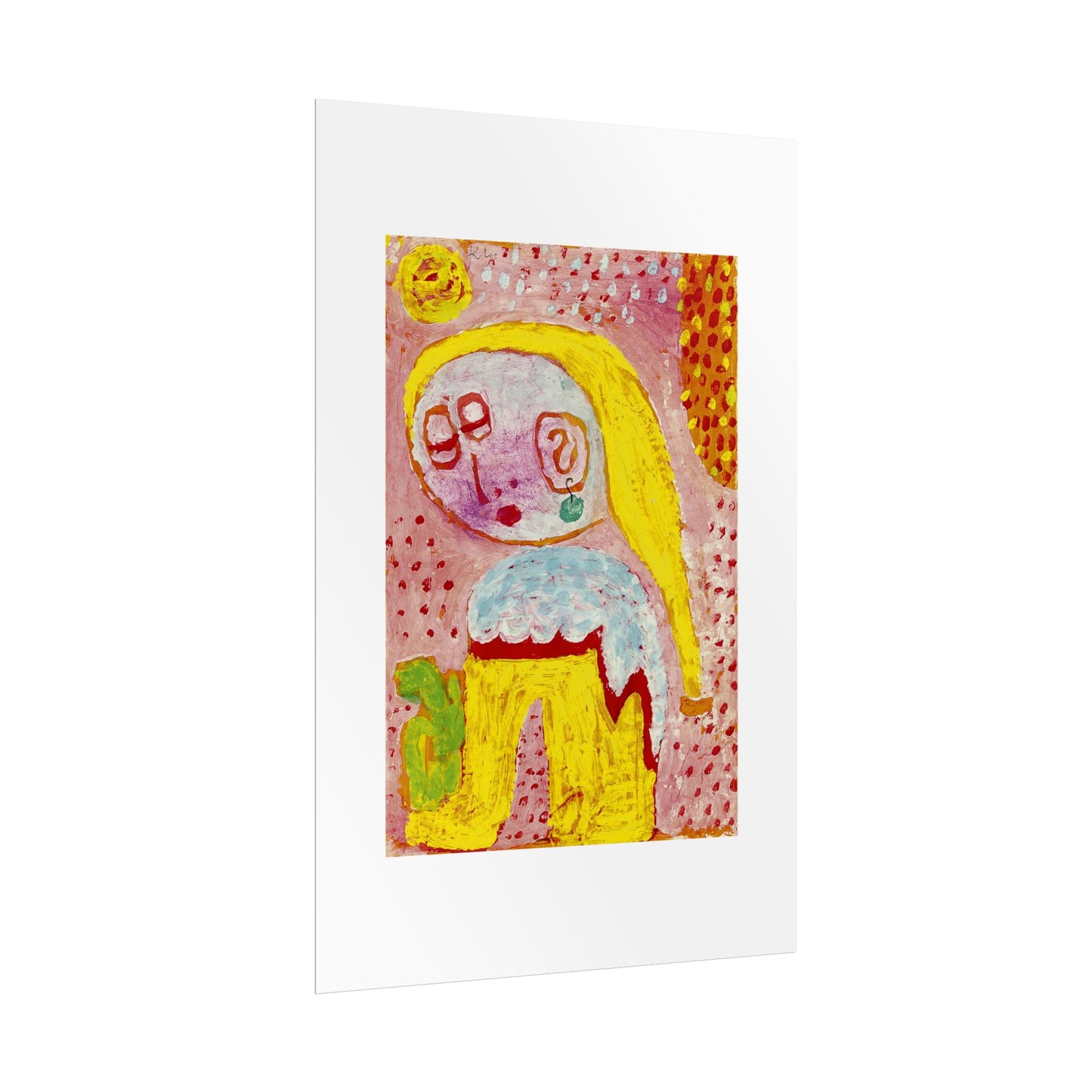 Magdalena vor der Bekehrung by Paul Klee Abstract Wall Art Poster