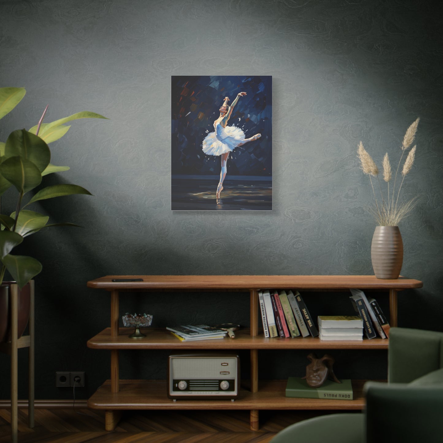 Ballerina Dance Matte Canvas Wall Art — Stretched 1.25"