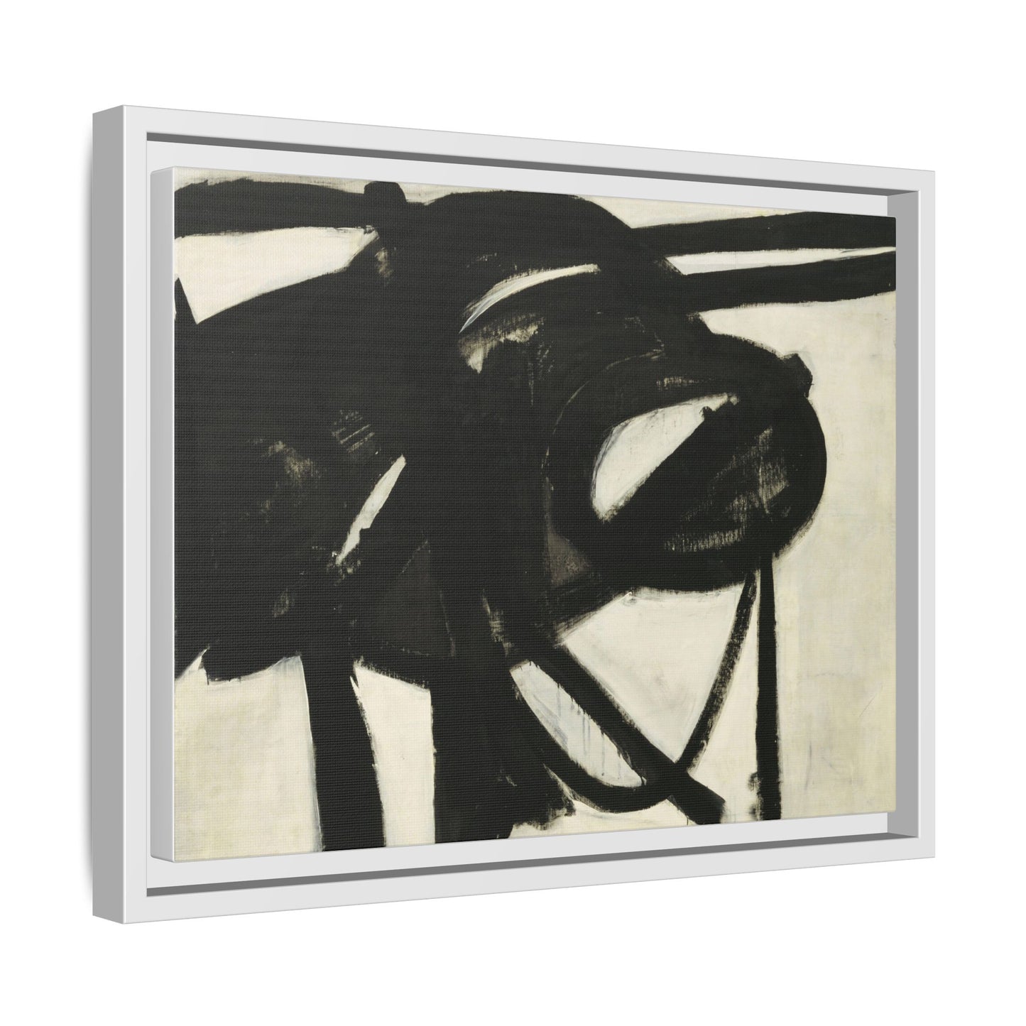 Chief by Franz Kline Abstract Matte Canvas Framed Wall Art