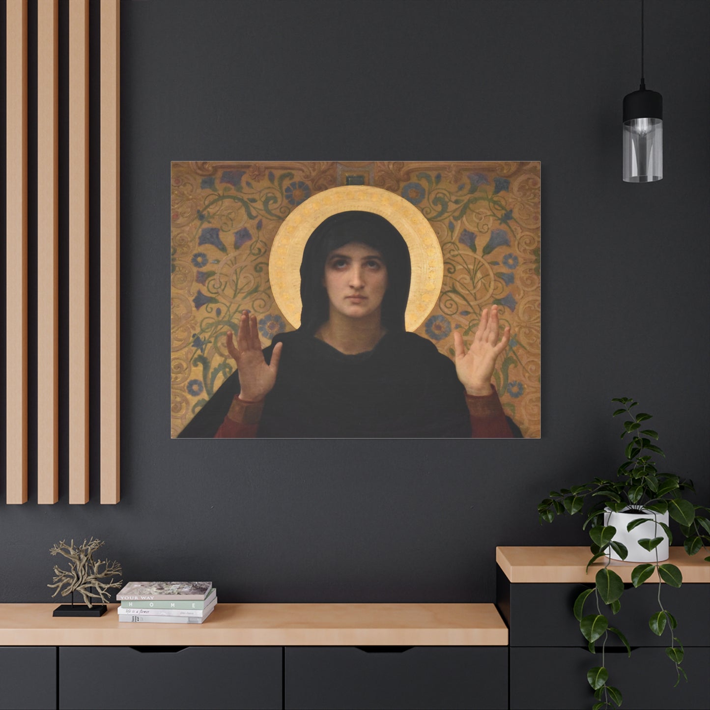 La Vierge consolatrice by William Adolphe Bouguereau Matte Stretched Wall Art