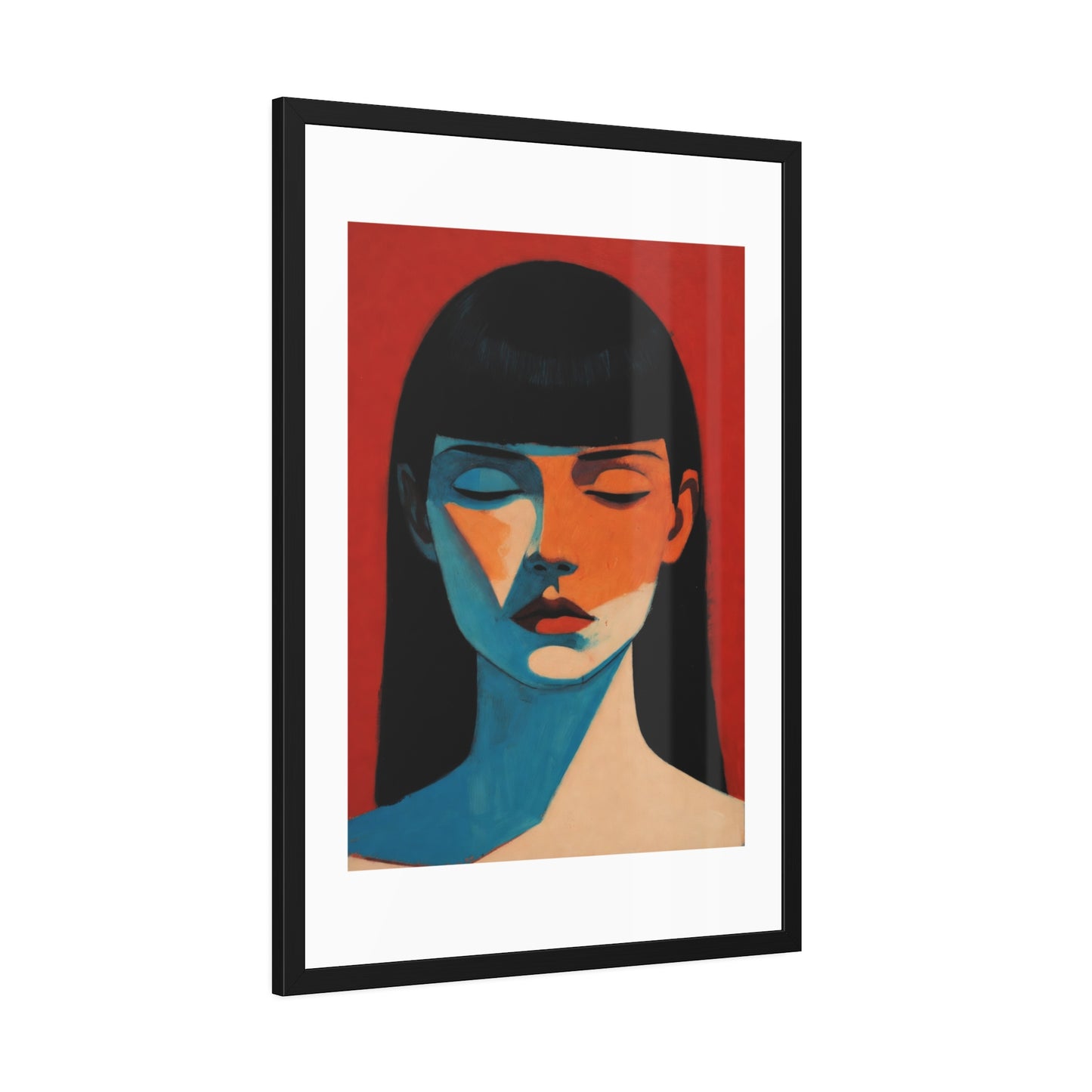 Framed Art Print — Moody Portrait Poster