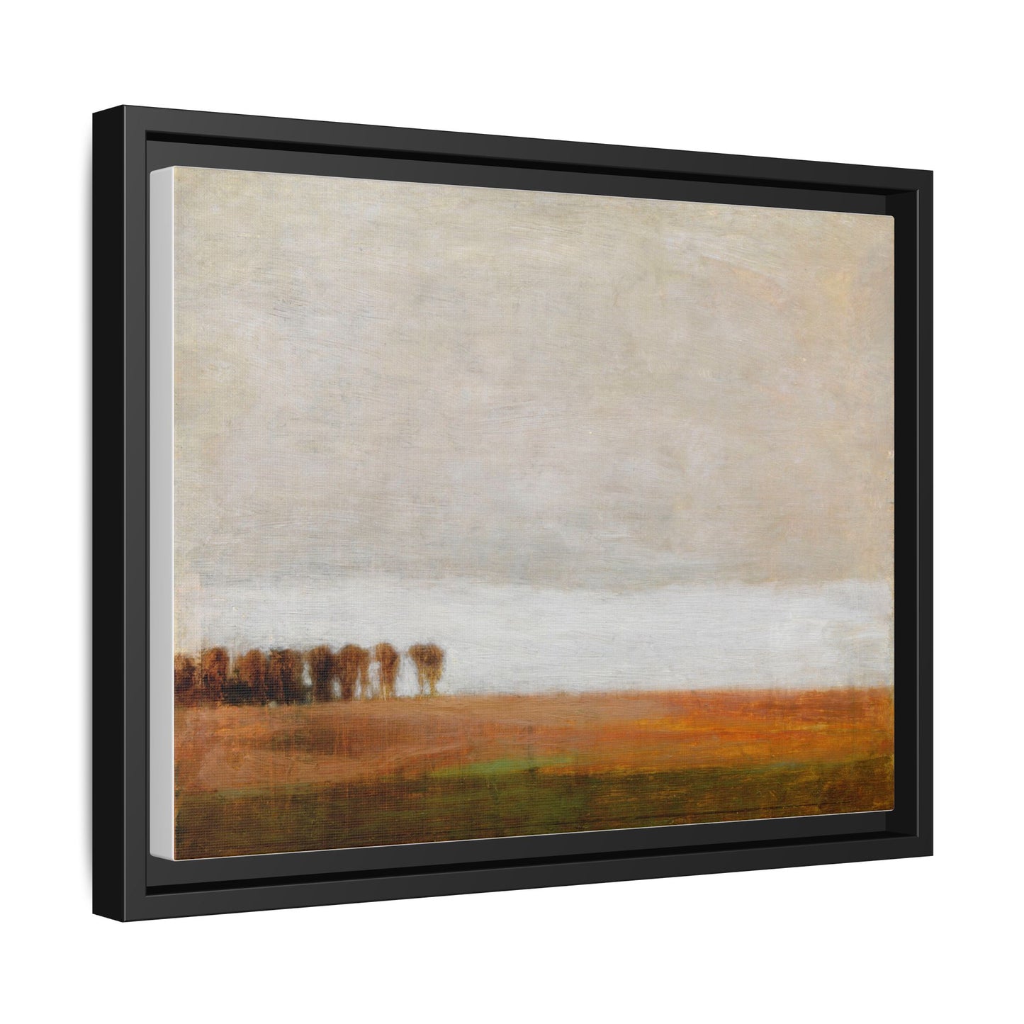 View of Jaegersborg Allé, North of Copenhagen by Vilhelm Hammershøi Framed Matte Canvas Wall Art Print