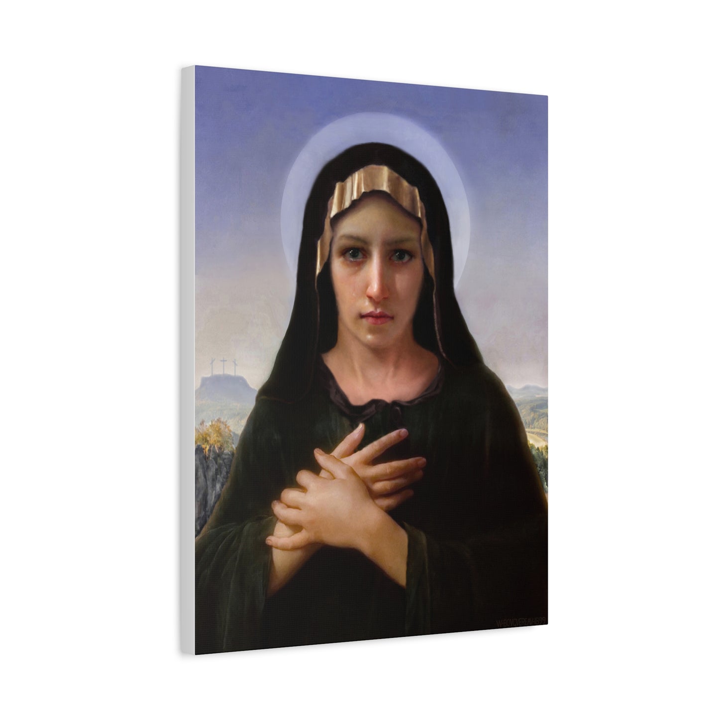 Virgo Solitudinis by William Adolphe Bouguereau Matte Canvas Print Wall Art