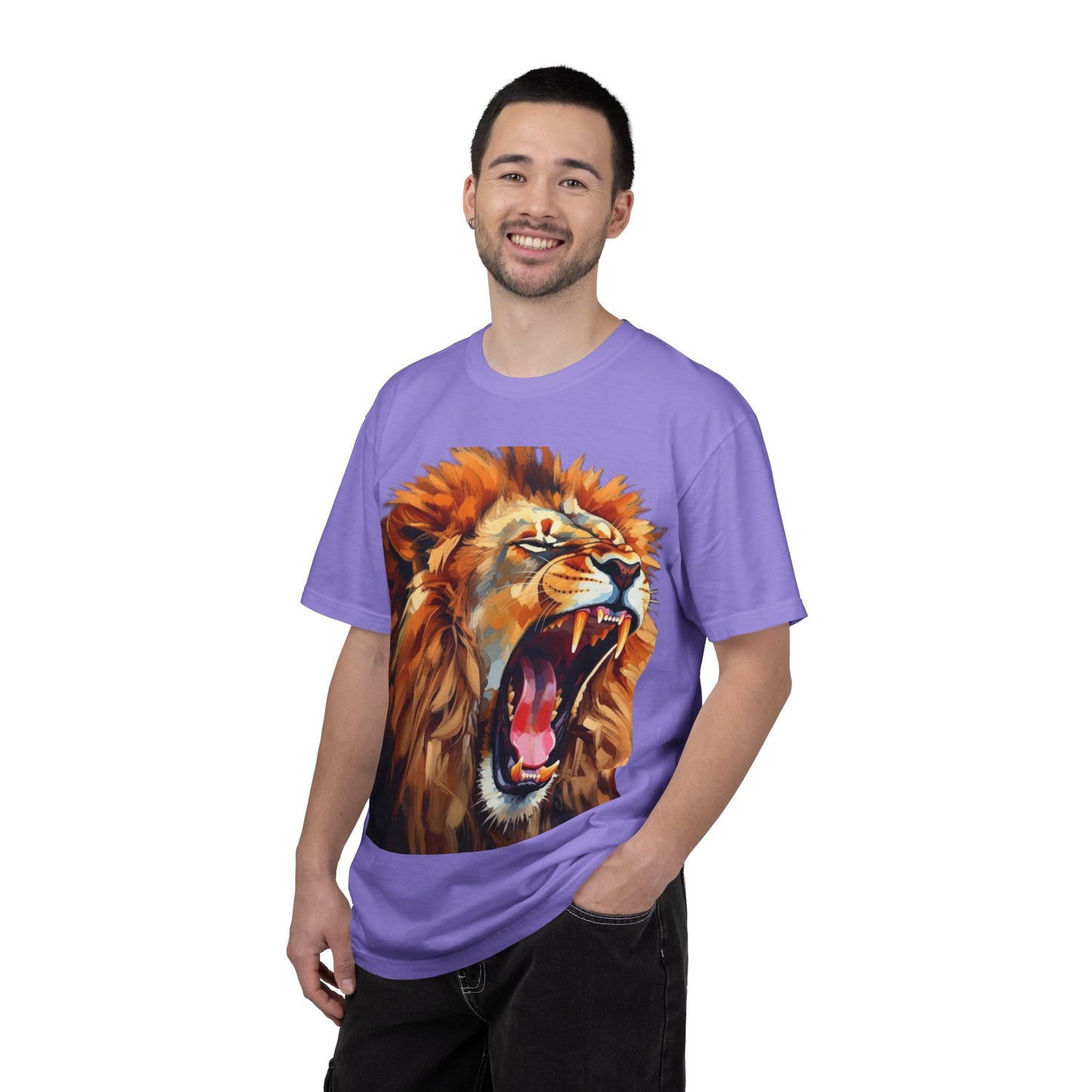 Roaring Lion T-Shirt Bold Wildlife Graphic Tee