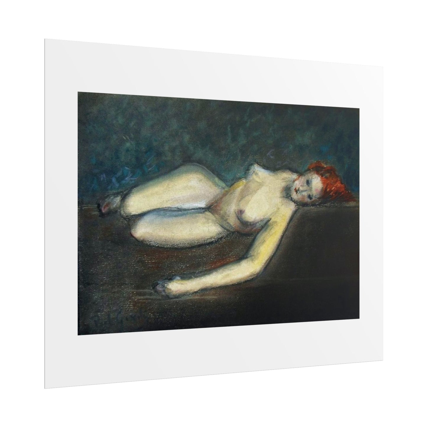 Lying nude by Paul Gosselin Wall Art Poster