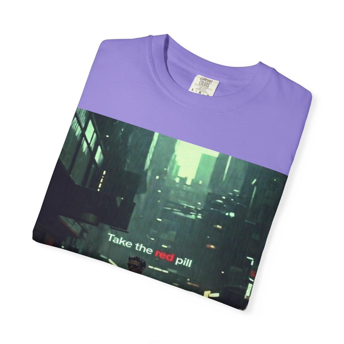 Take the Red Pill T-Shirt — Cyberpunk Noir Graphic Tee