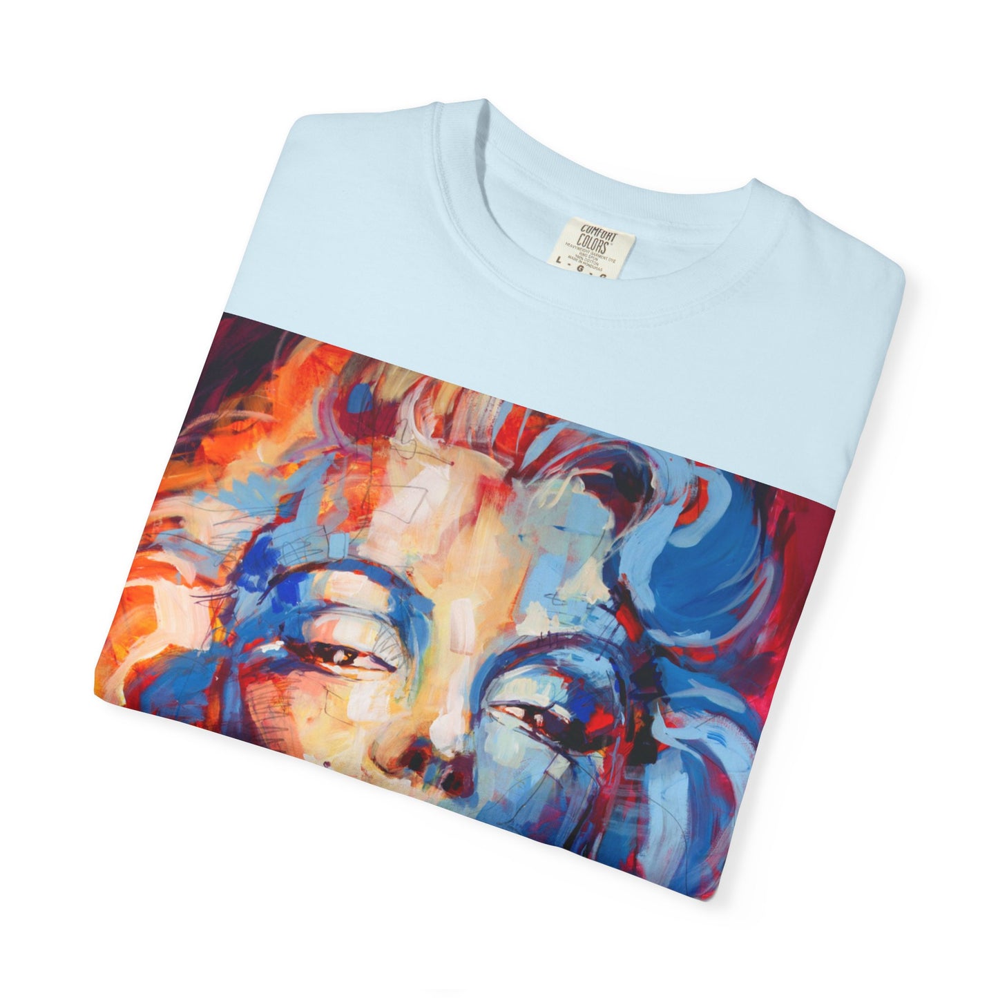 Artistic Pop Portrait T-Shirt — Colorful Marilyn-Inspired Graphic Tee