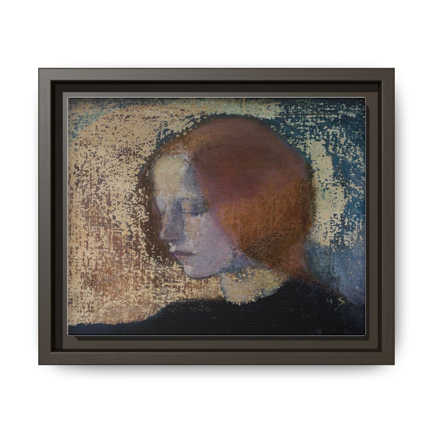 Fragment by Helena Schjerfbeck Framed Matte Canvas Art Print