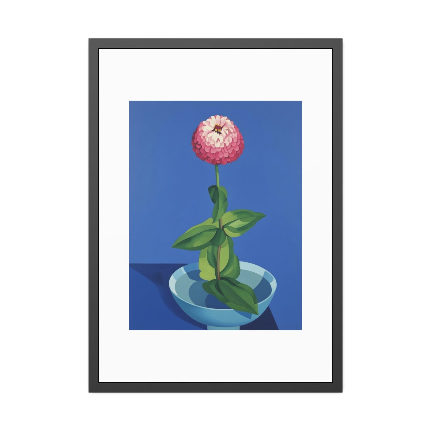 Framed Poster — Pink Bloom Still Life Wall Art