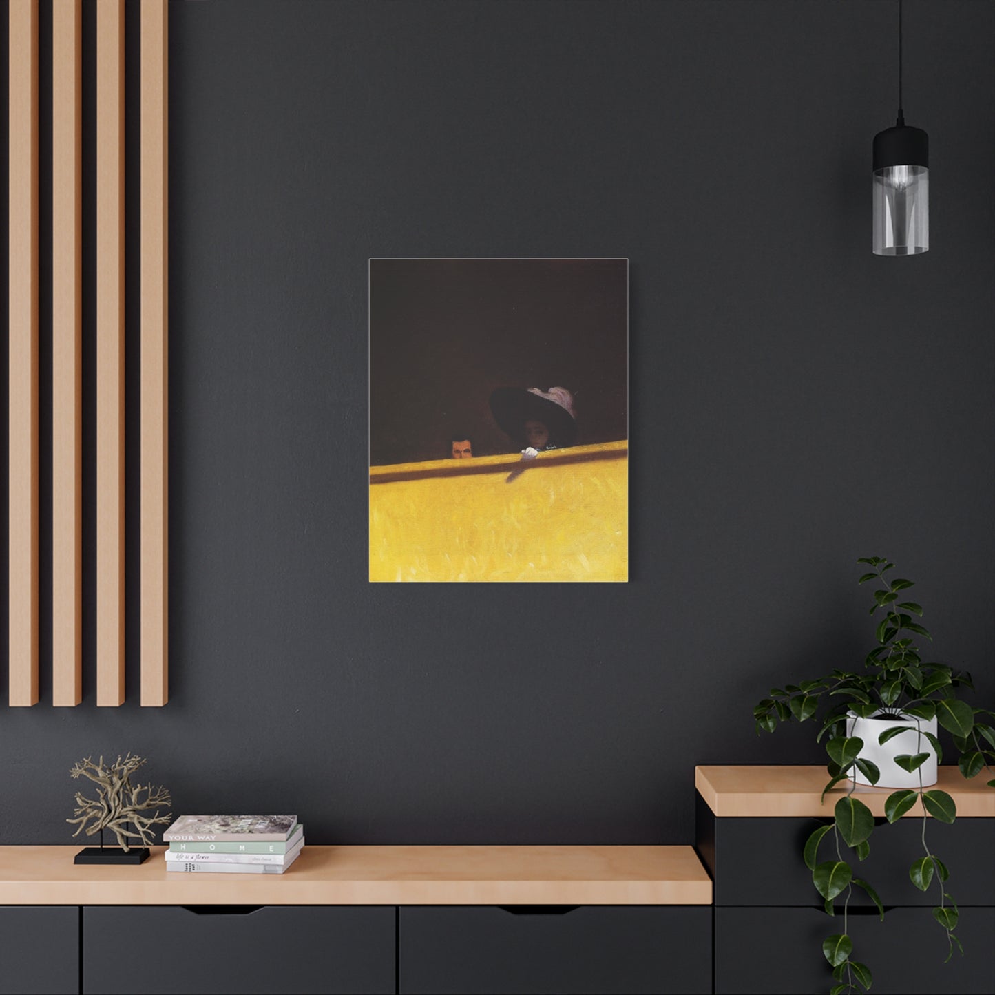 La loge de theatre by Félix Vallotton Matte Canvas Wall Art Print