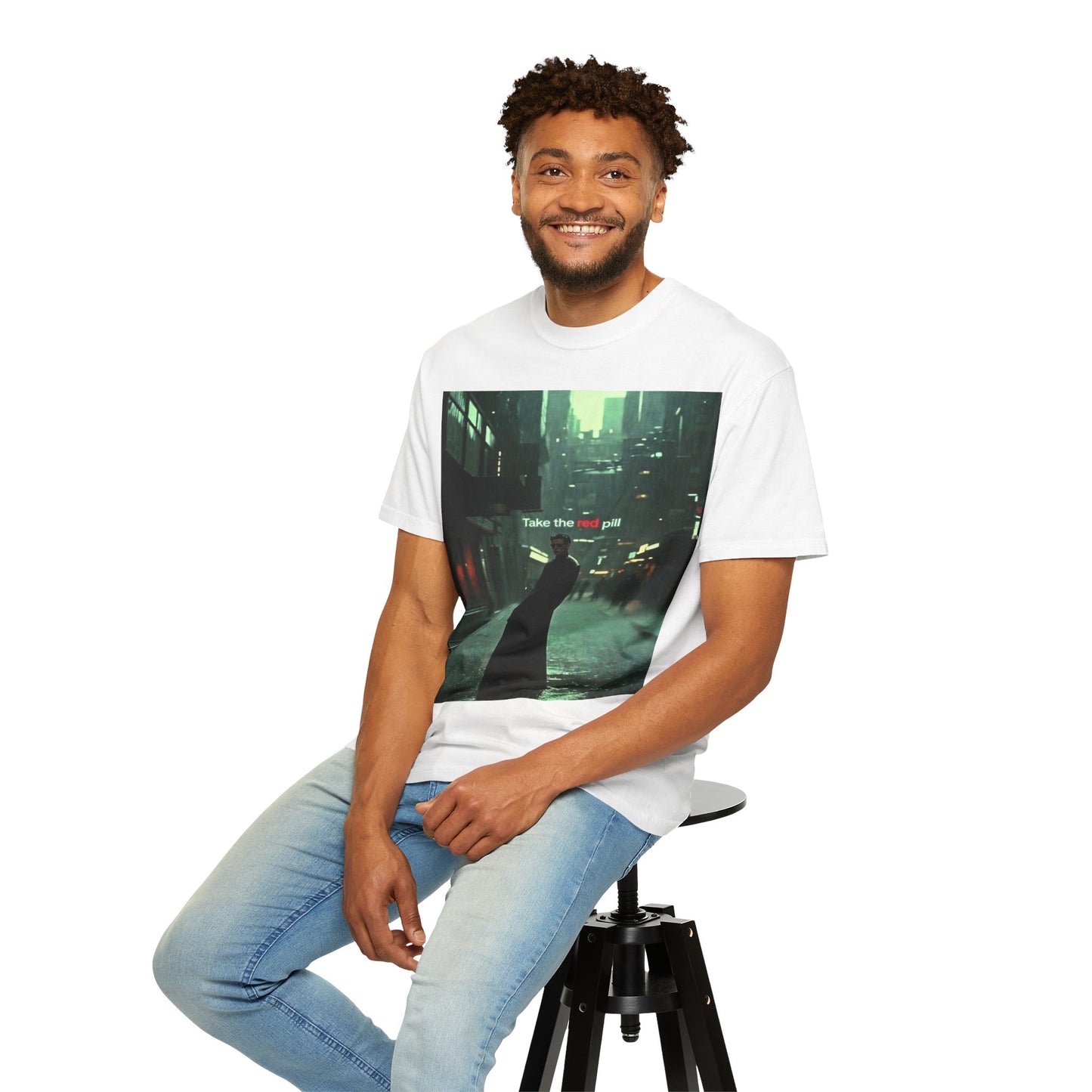 Take the Red Pill T-Shirt — Cyberpunk Noir Graphic Tee