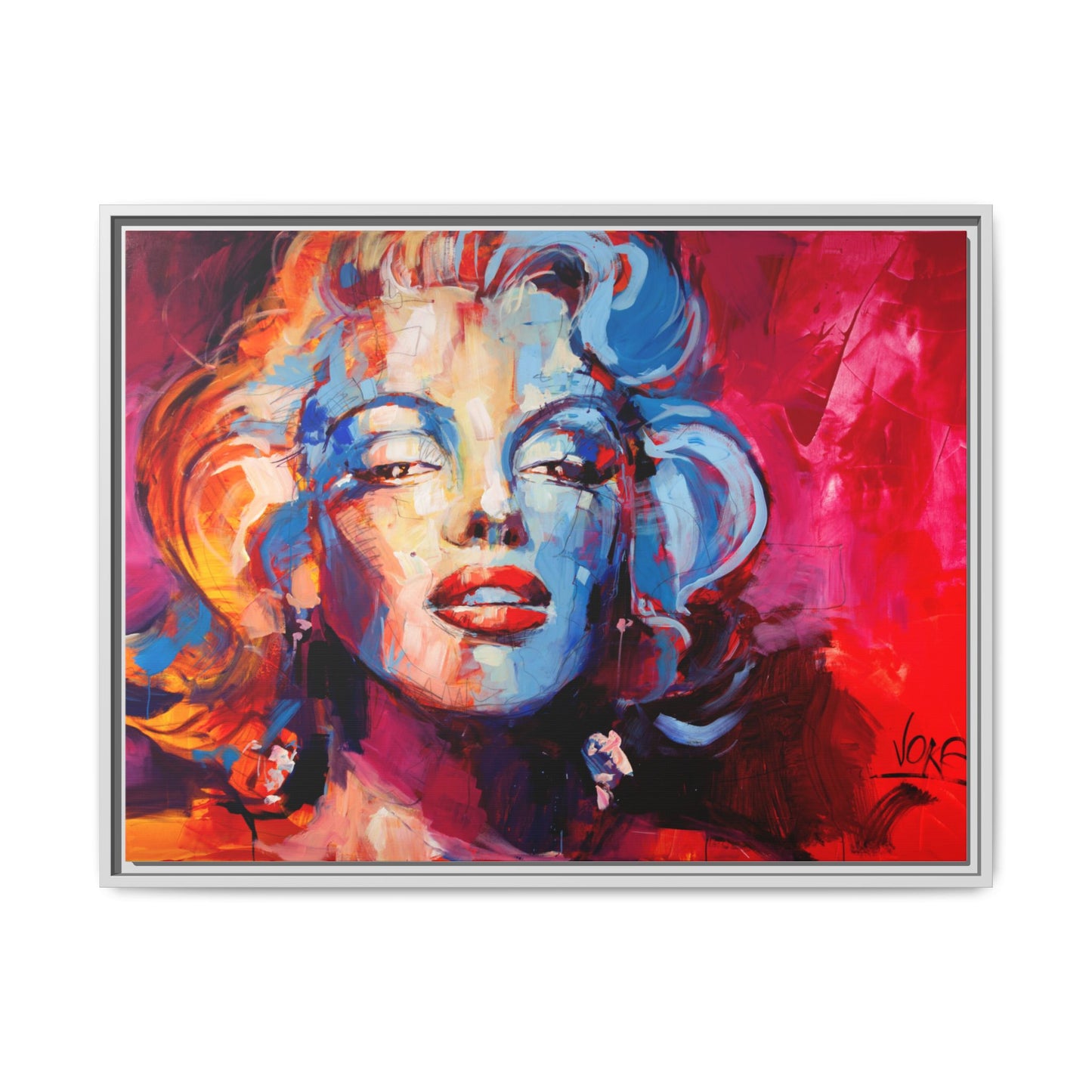 Marilyn Monroe attributed to Voke Matte Canvas Framed Wall Art
