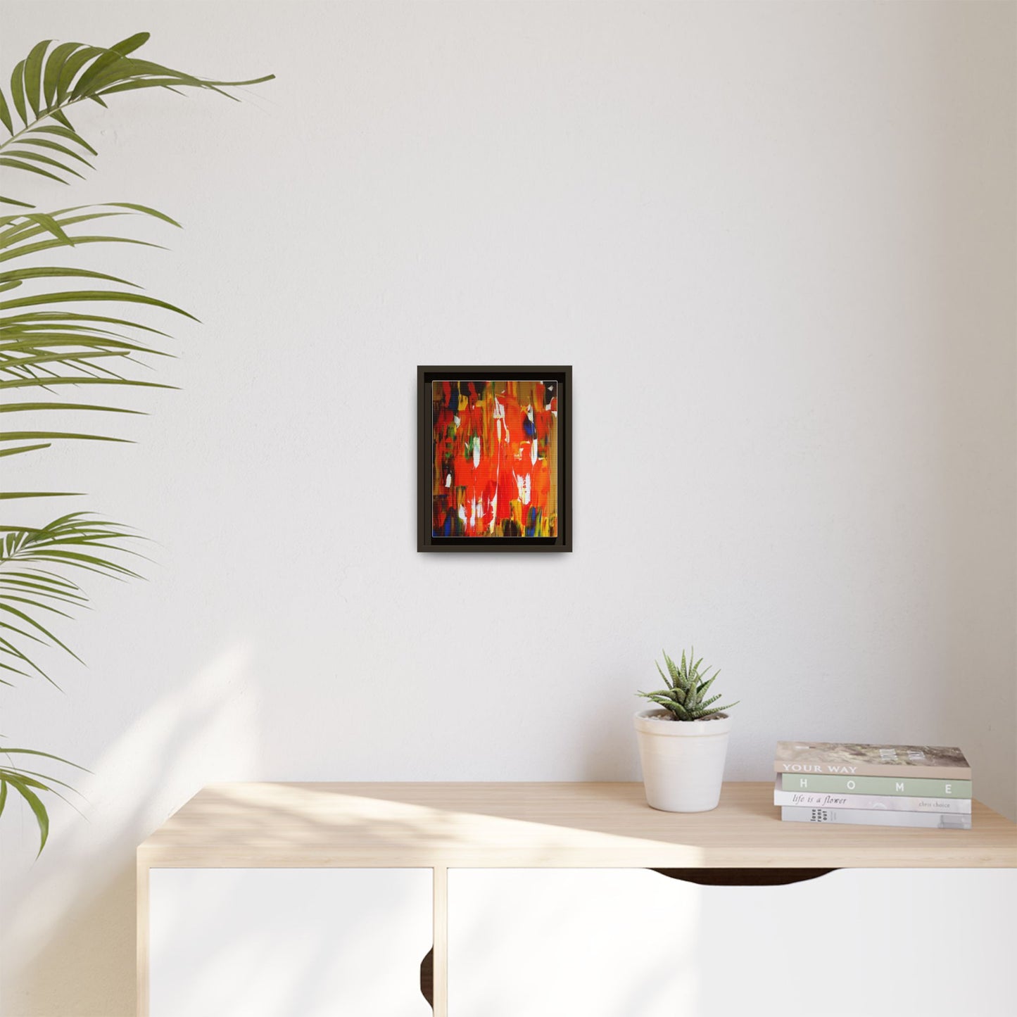 Burn baby burn by Norman Barrett Framed Matte Canvas Wall Art