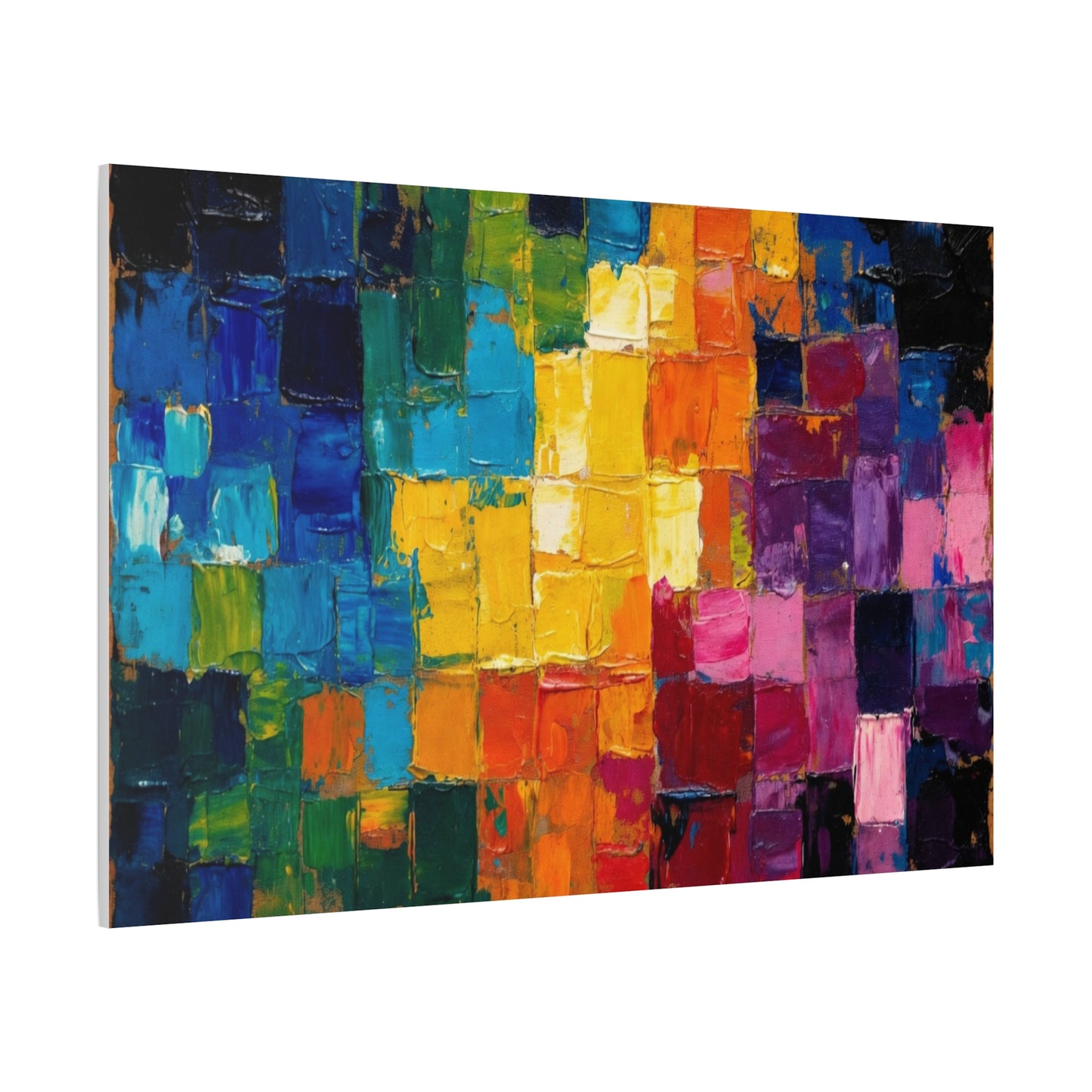 Mosaic Squares Matte Canvas, Stretched, 1.25"