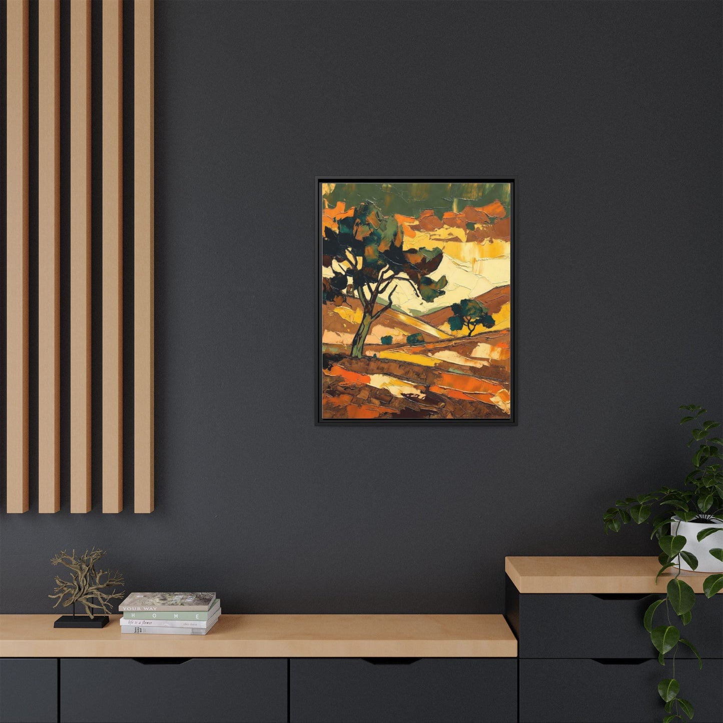 Framed Matte Canvas Landscape Art Print