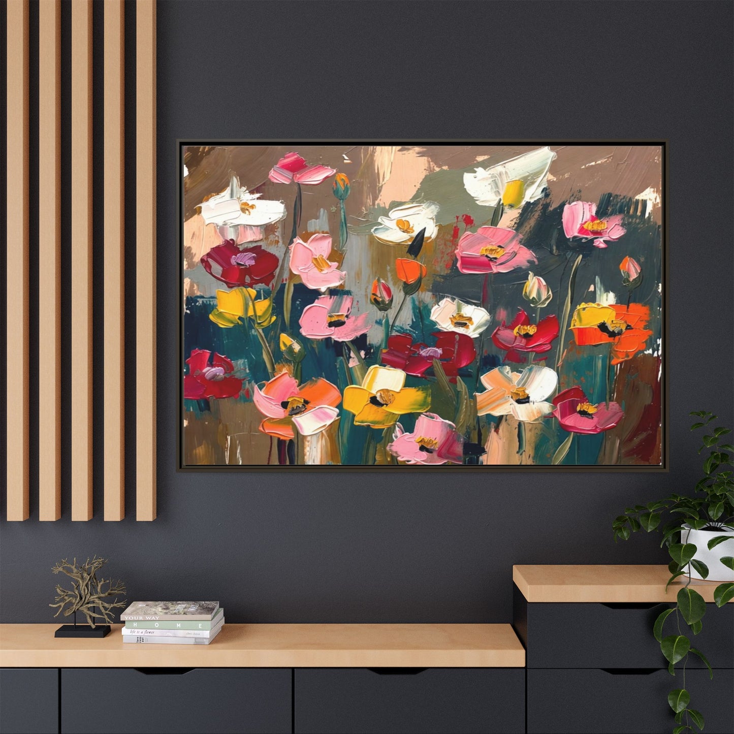 Matte Canvas, Framed (Multi-color)