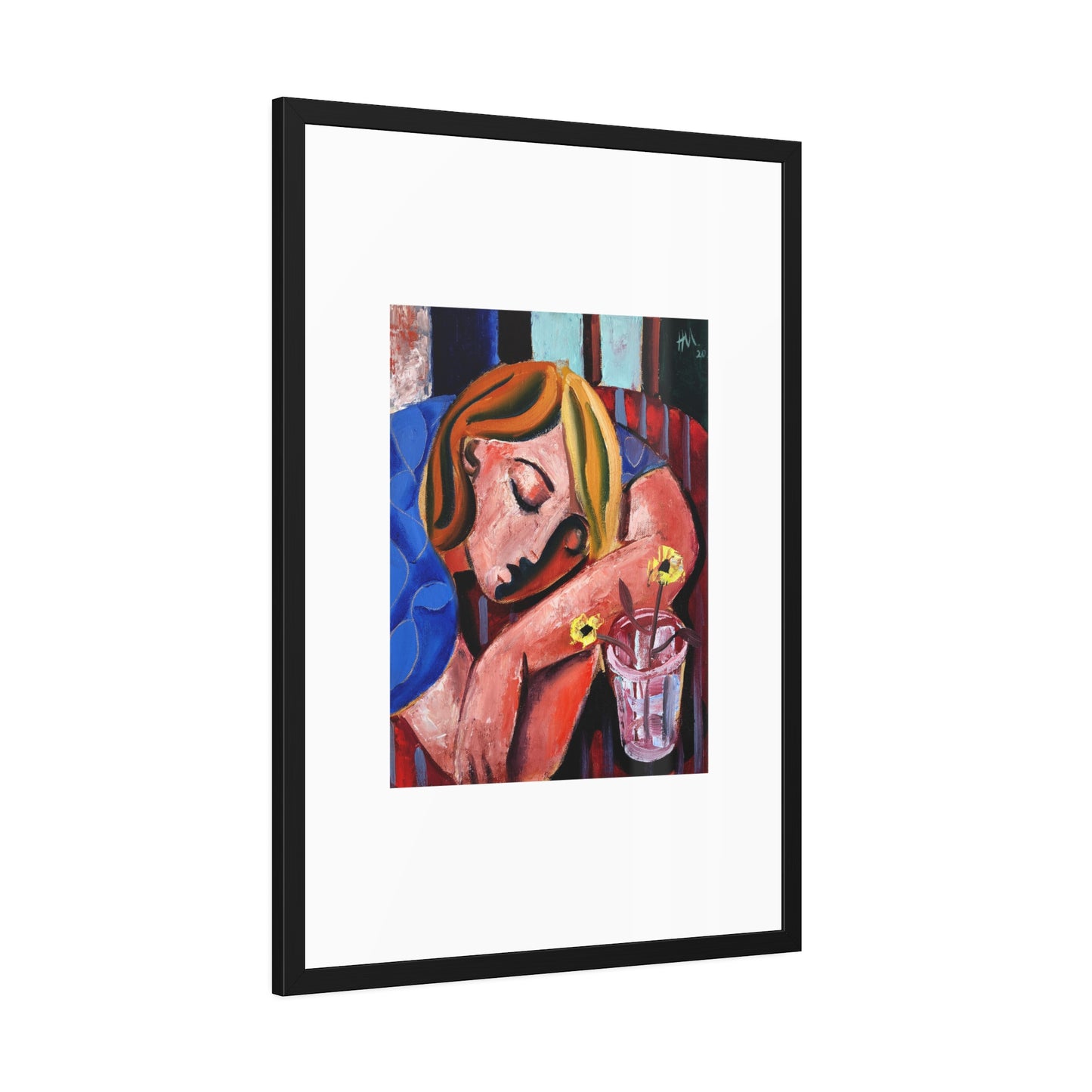 When she finally woke the world around her had changed unrecognizably by Hennie Niemann jnr Framed Wall Art Print