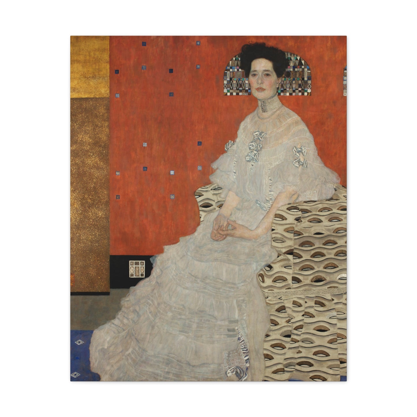 Fritza Riedler by Gustav Klimt Matte Canvas Wall Art Print