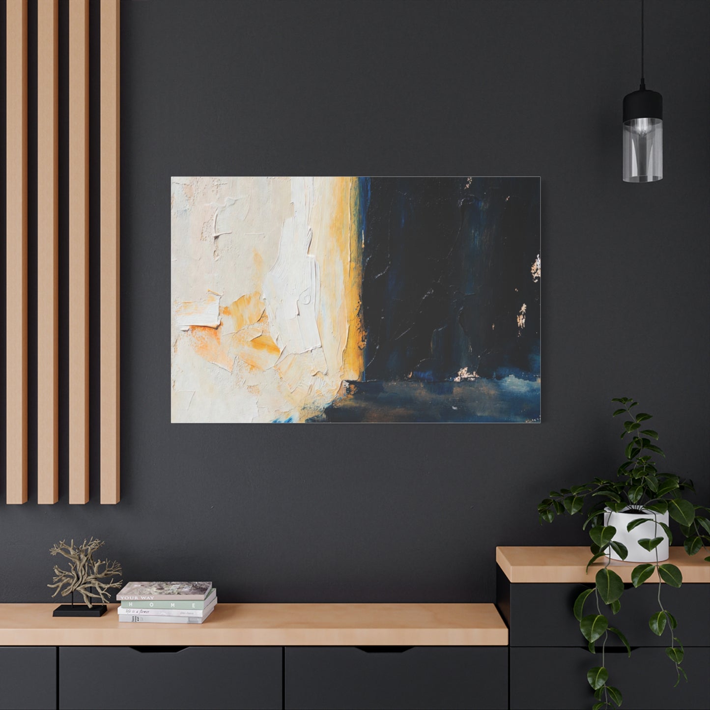 Abstract Coastal Light Matte Canvas Print — Stretched 1.25"