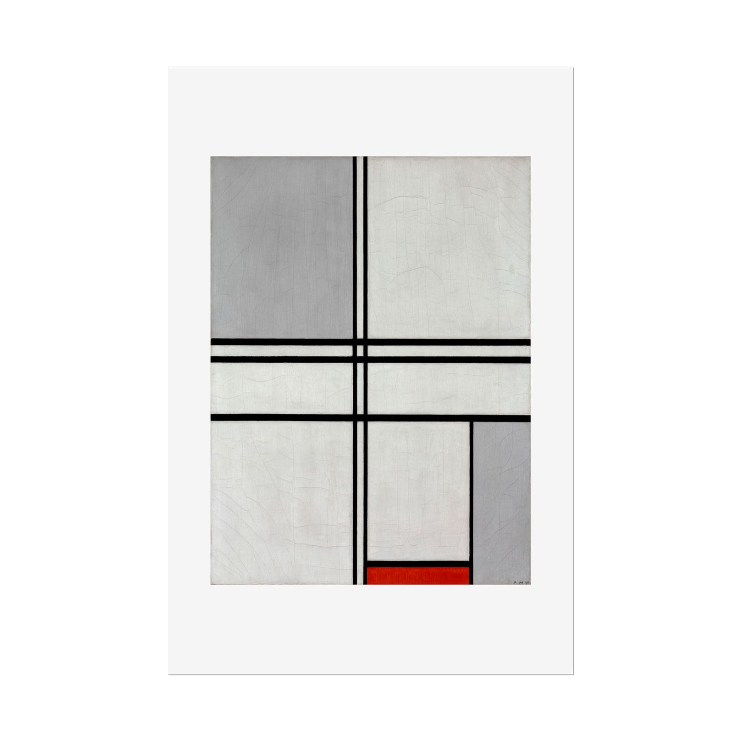 Composition (No. 1) by Piet Mondrian Abstract  Wall Art Print