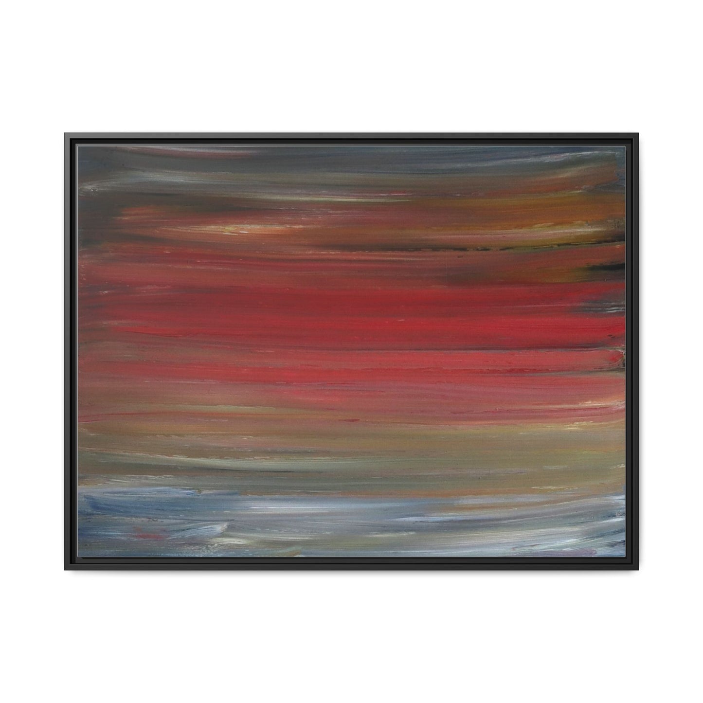 Misty morning by Norman Barrett Framed Matte Canvas Wall Art