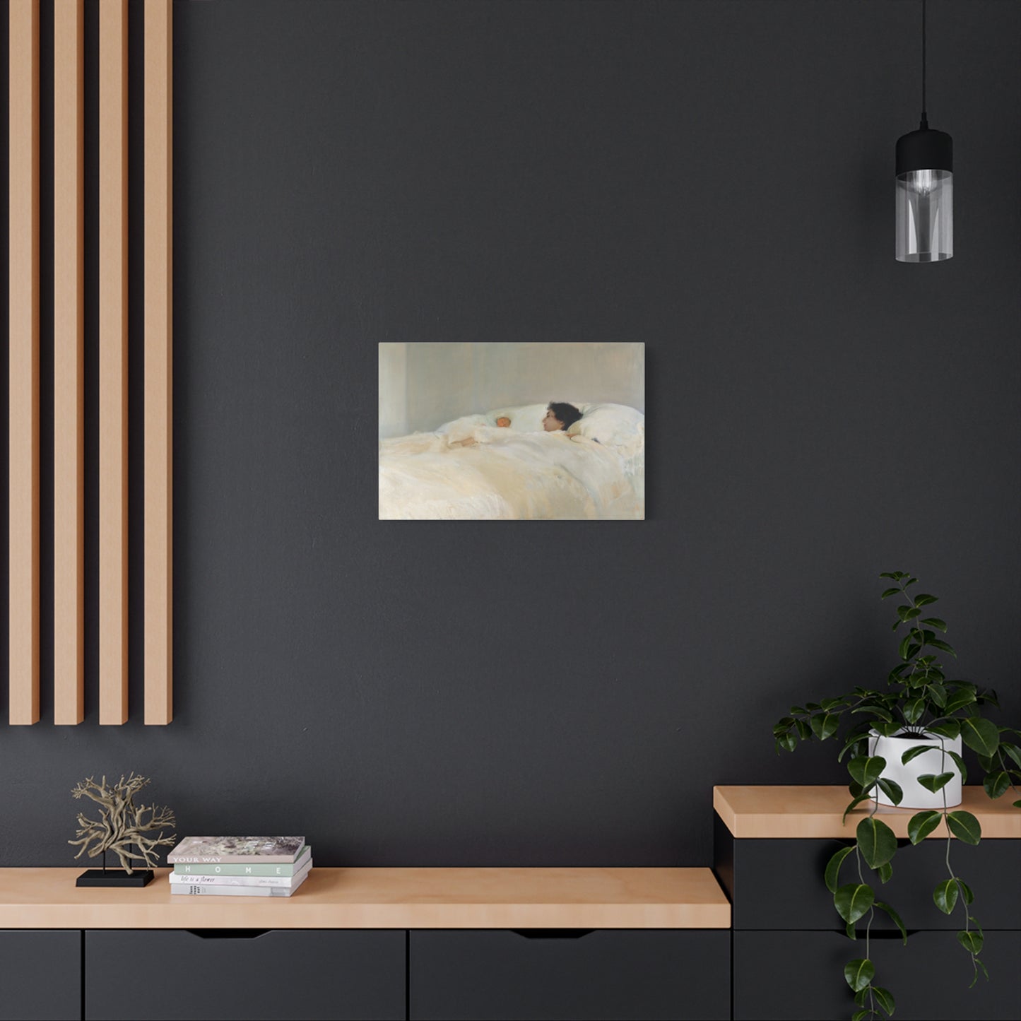 Mother by Joaquin Sorolla y Bastida Art Canvas Print — Serene Nursery Wall Decor