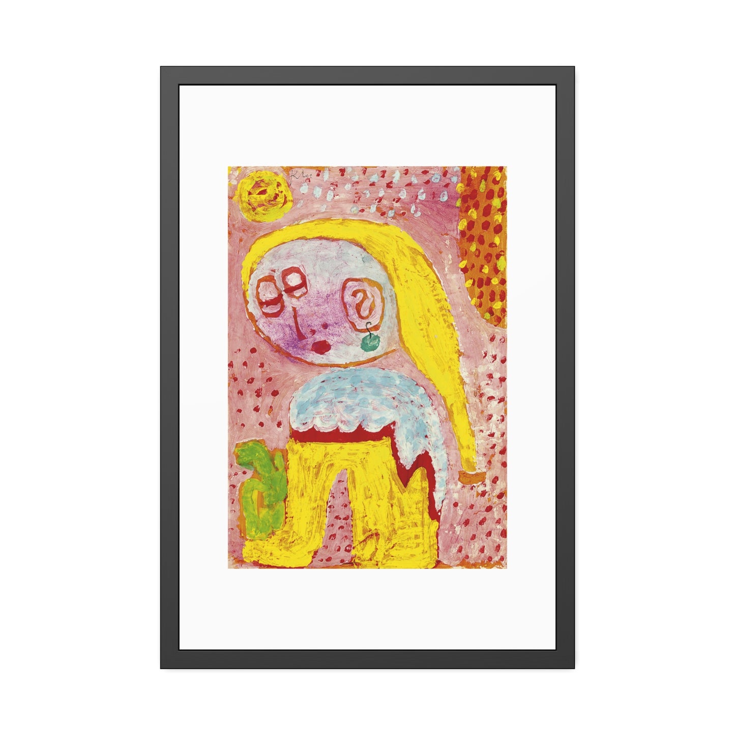Magdalena vor der Bekehrung by Paul Klee Framed Abstract Wall Art Print