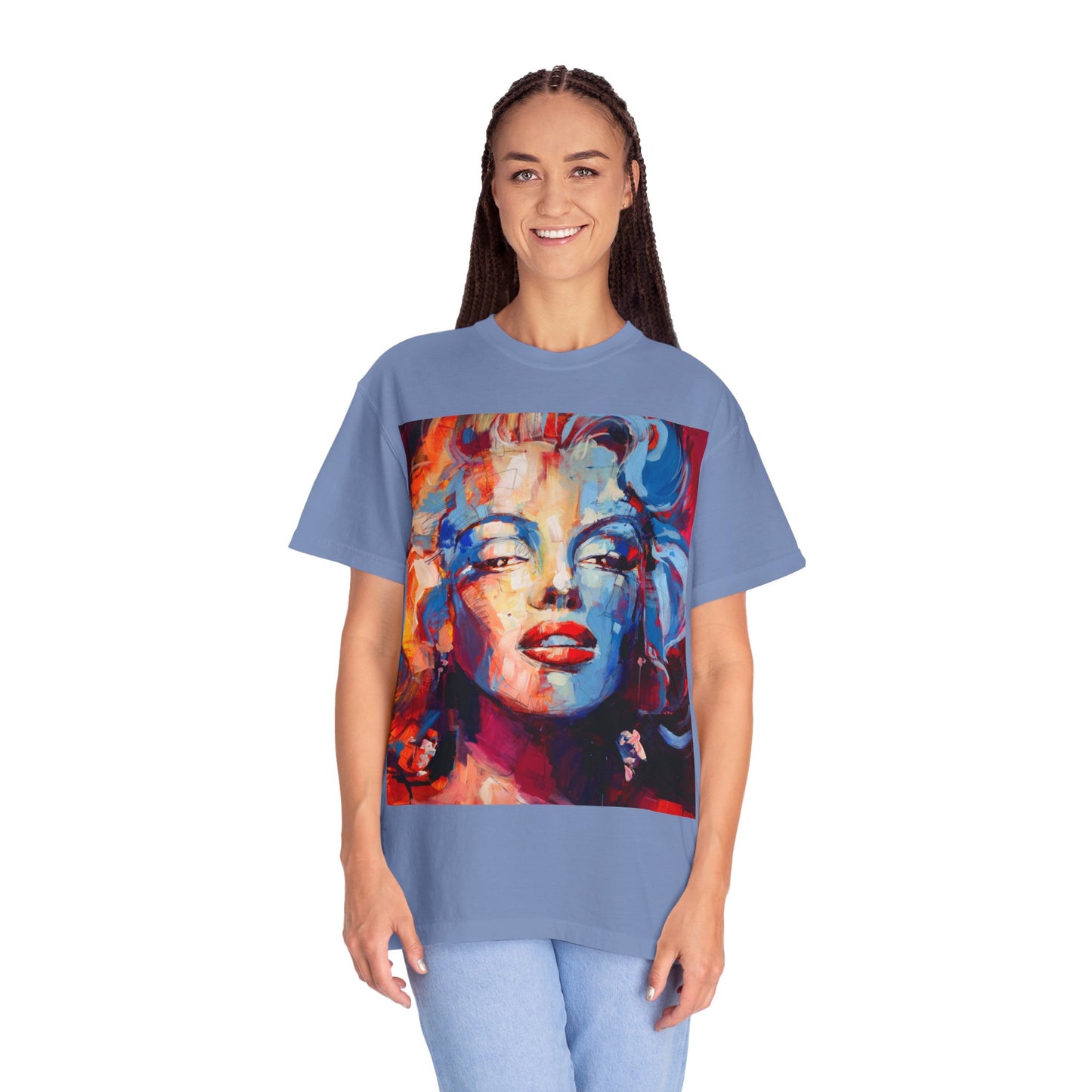 Artistic Pop Portrait T-Shirt — Colorful Marilyn-Inspired Graphic Tee