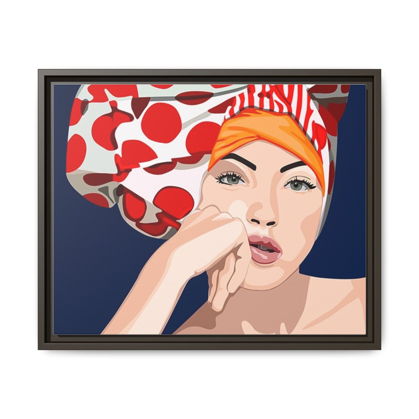 Vivid 20 by Orit Fuchs Pop Art Matte Canvas Framed Wall Art Print