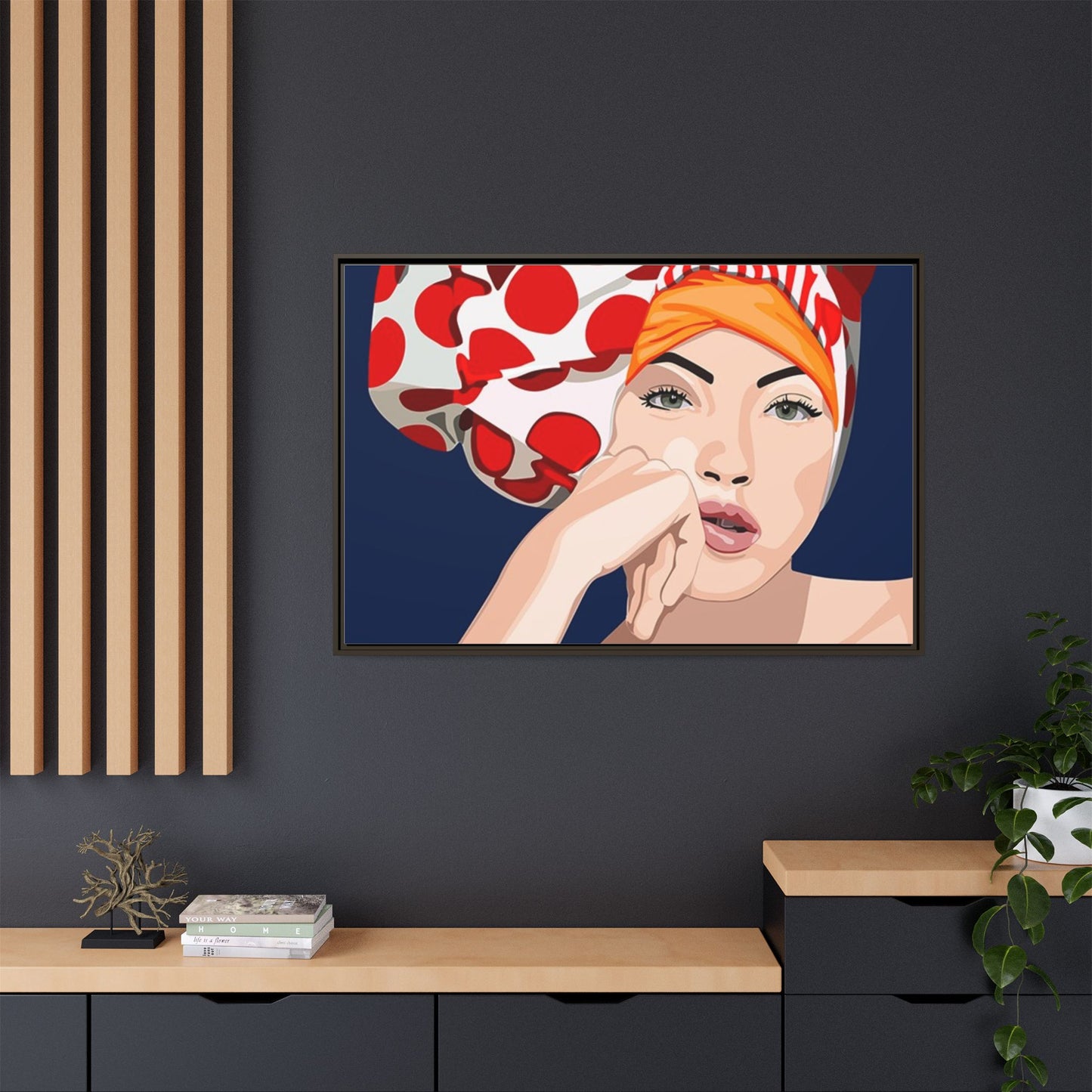Vivid 20 by Orit Fuchs Pop Art Matte Canvas Framed Wall Art Print