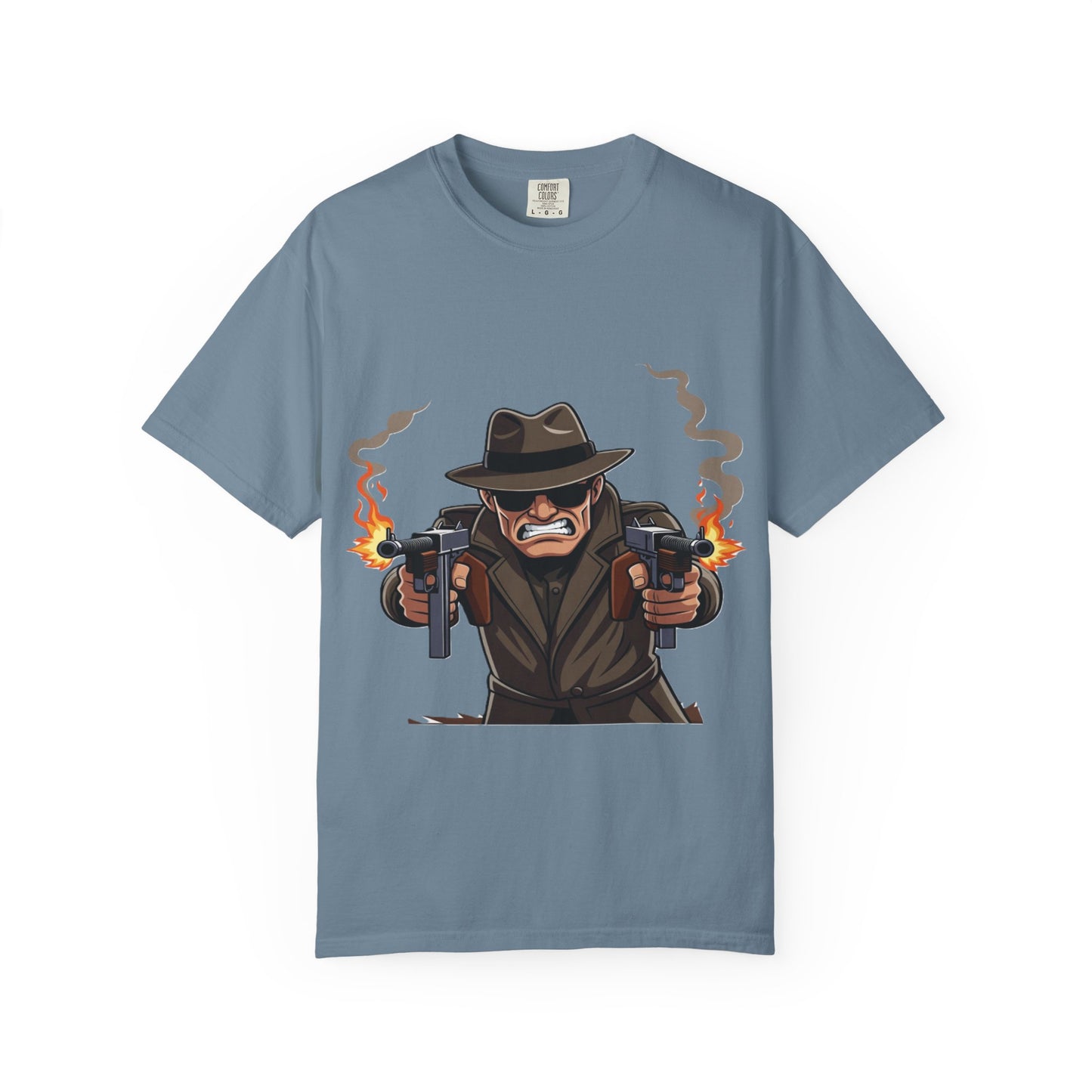 Vintage Gangster Shooter T-Shirt – Retro Mobster Graphic Tee