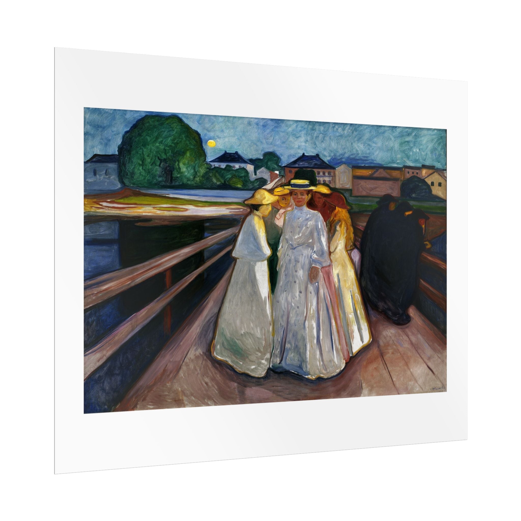 On the Bridge (Thielska) by Edvard Munch Wall Art Print
