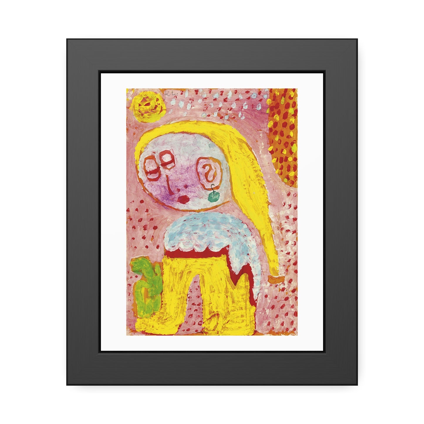 Magdalena vor der Bekehrung by Paul Klee Framed Abstract Wall Art Print