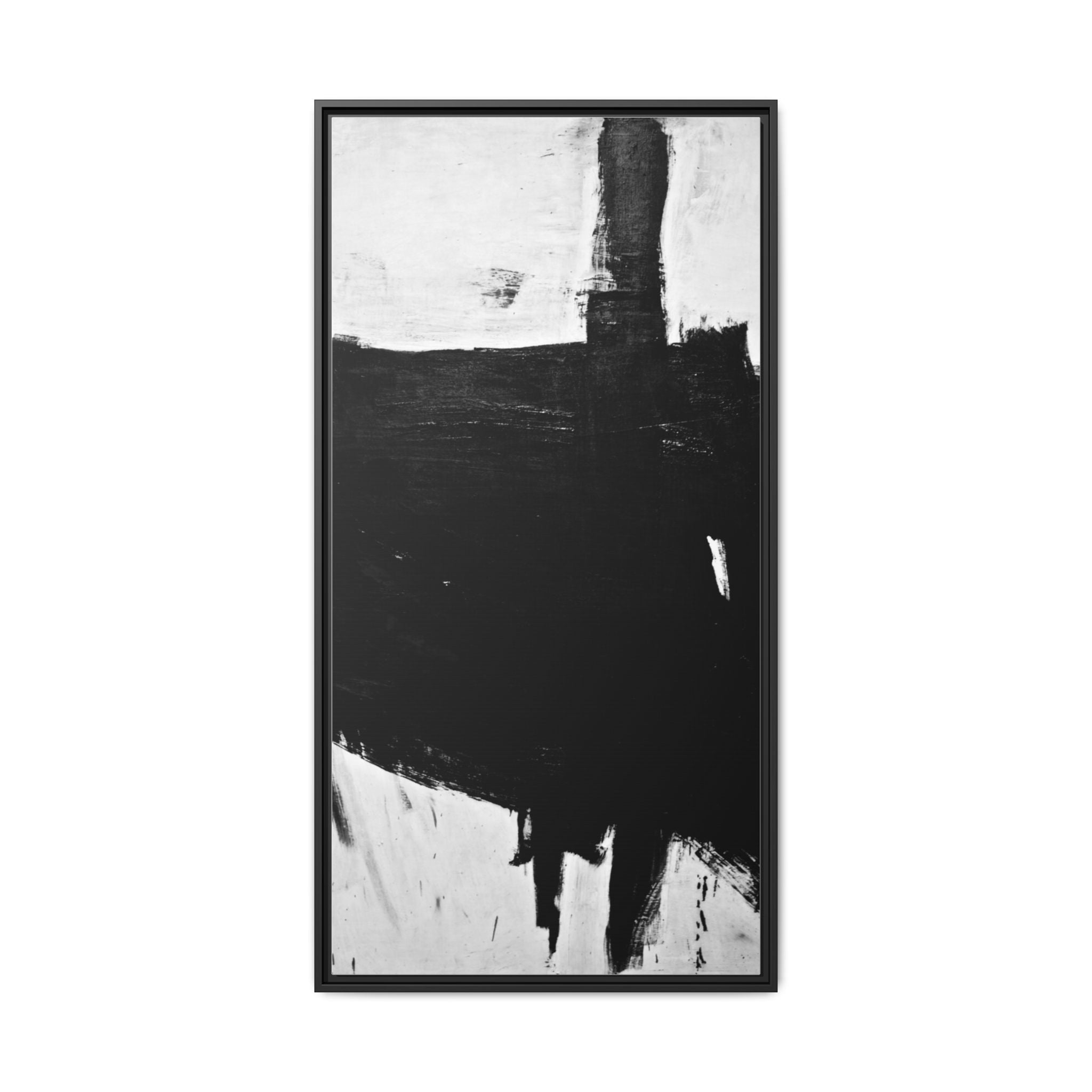 Sabra by Franz Kline Abstract Matte Canvas Framed Wall Art Print